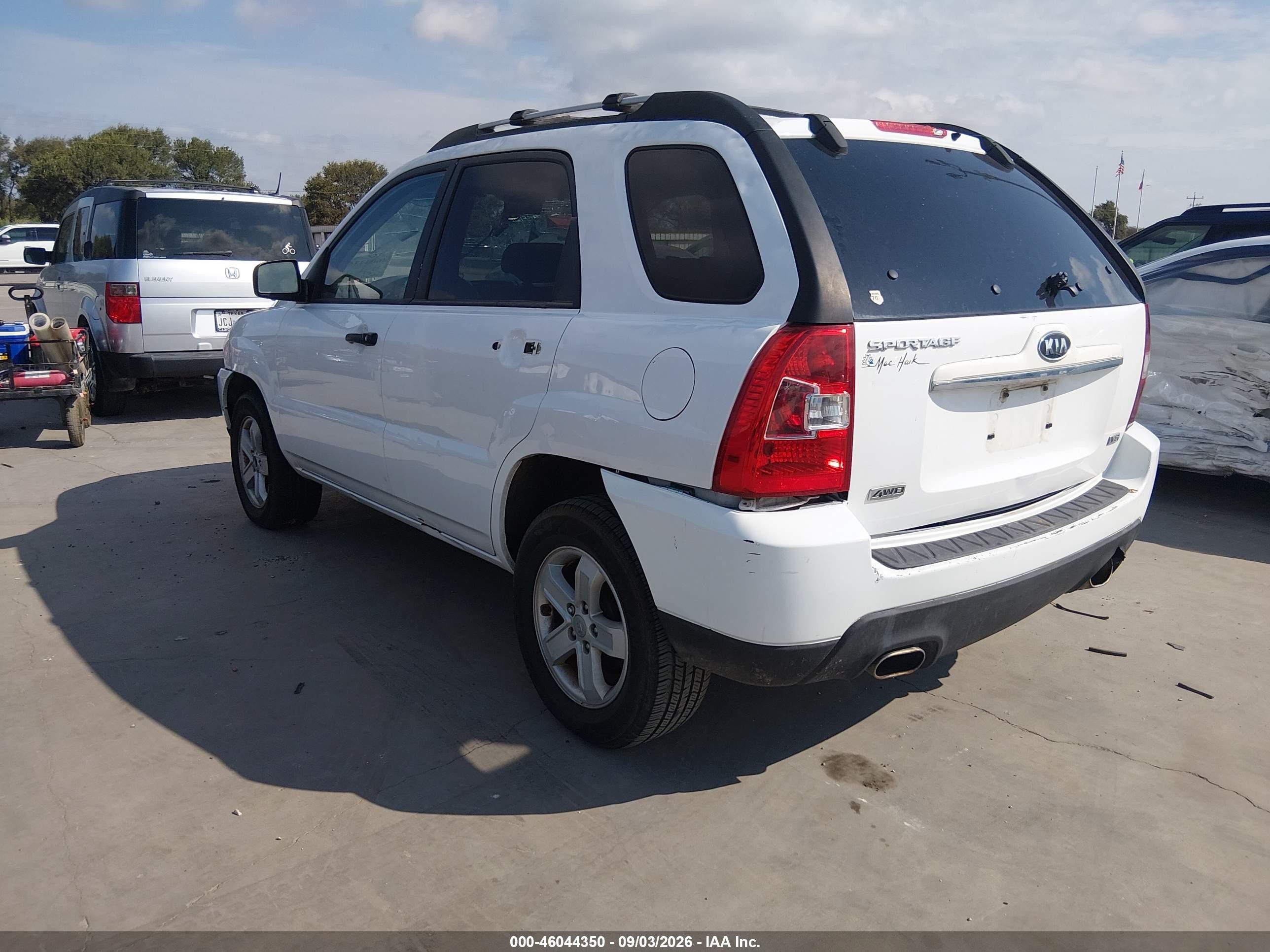 2010 Kia Sportage Lx V6 White vin: KNDKGCA30A7714752