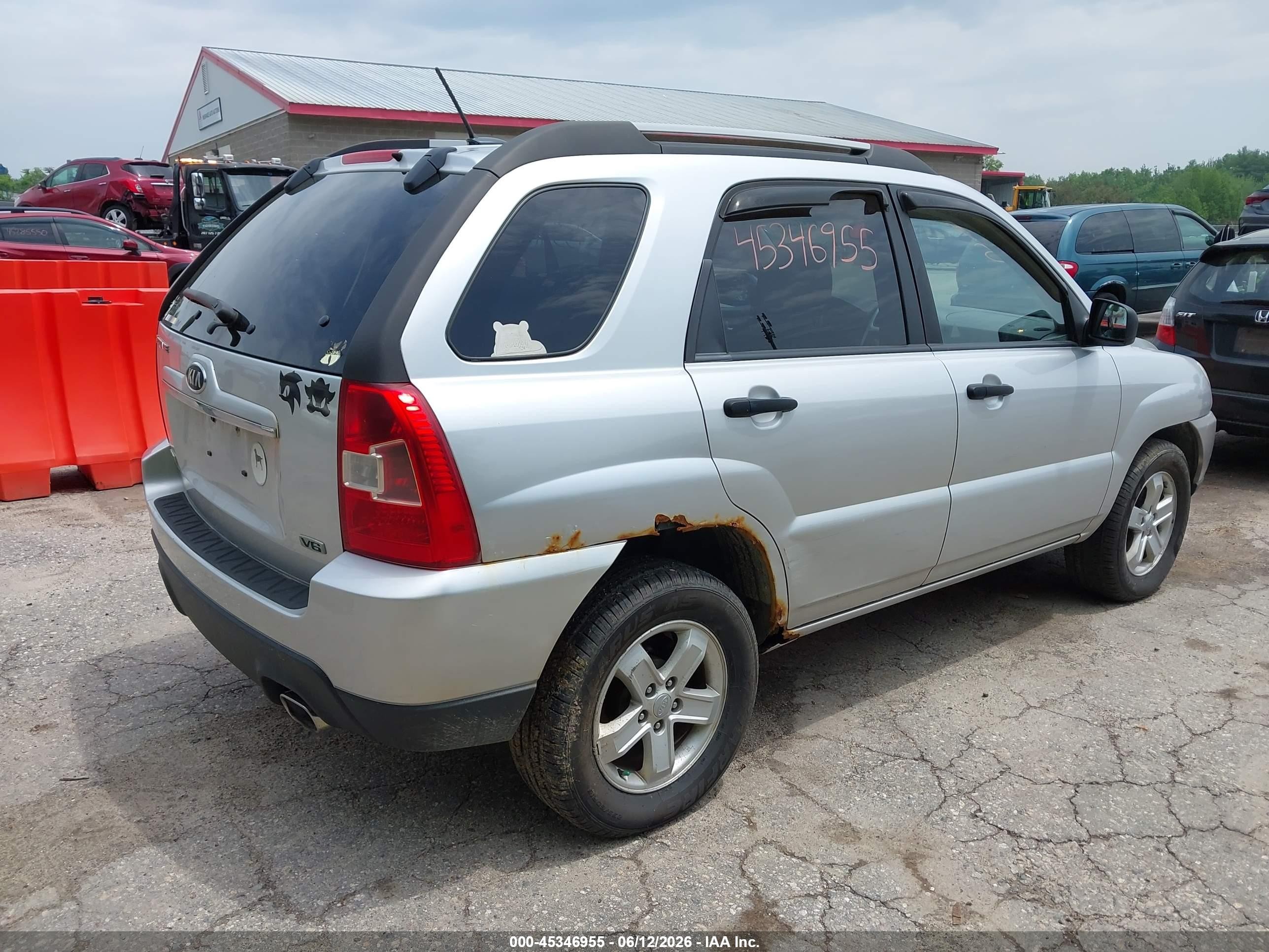 2010 Kia Sportage Lx V6 Silver vin: KNDKGCA30A7723547