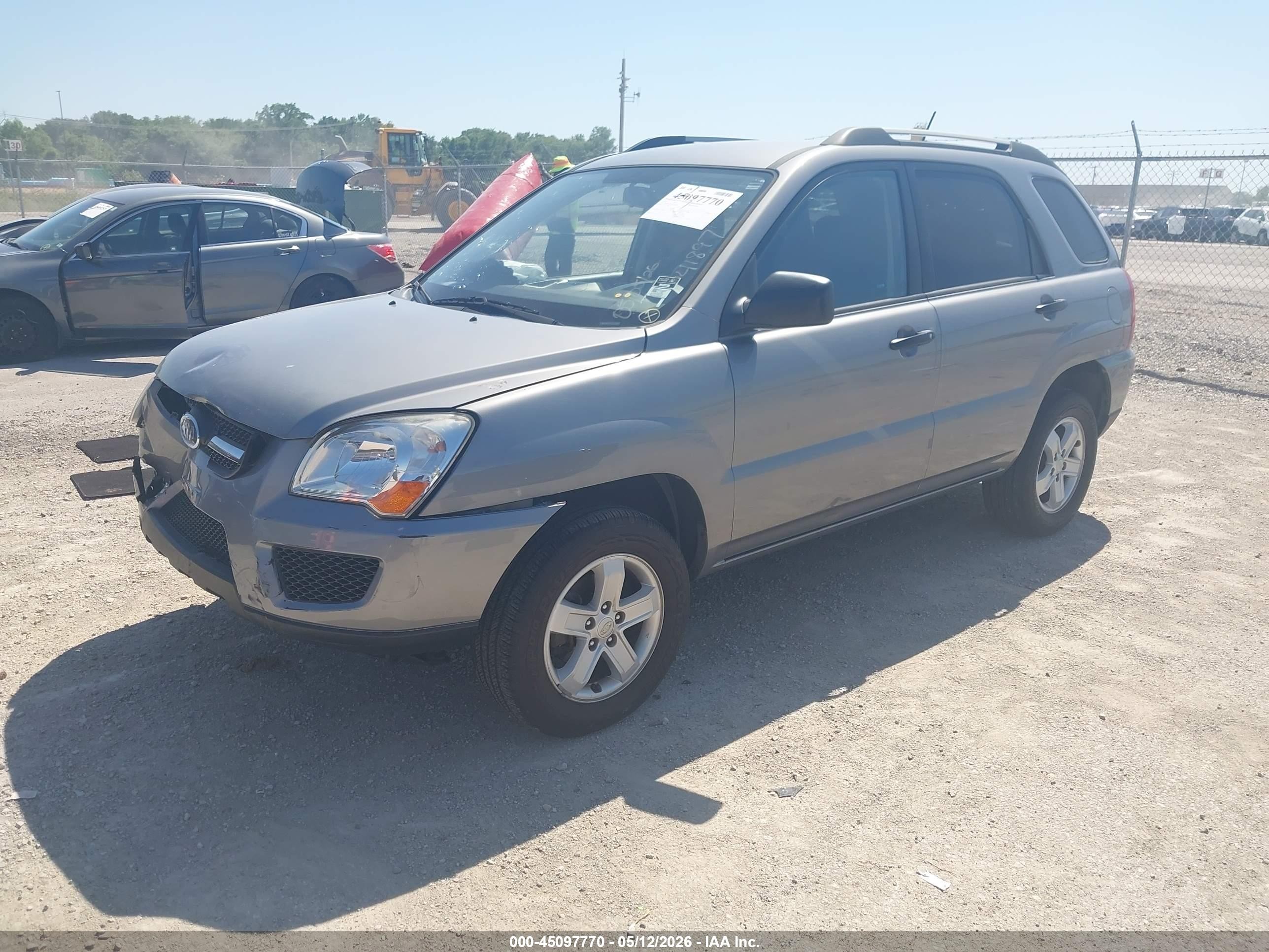 2010 Kia Sportage Lx V6 Gray vin: KNDKGCA32A7670334