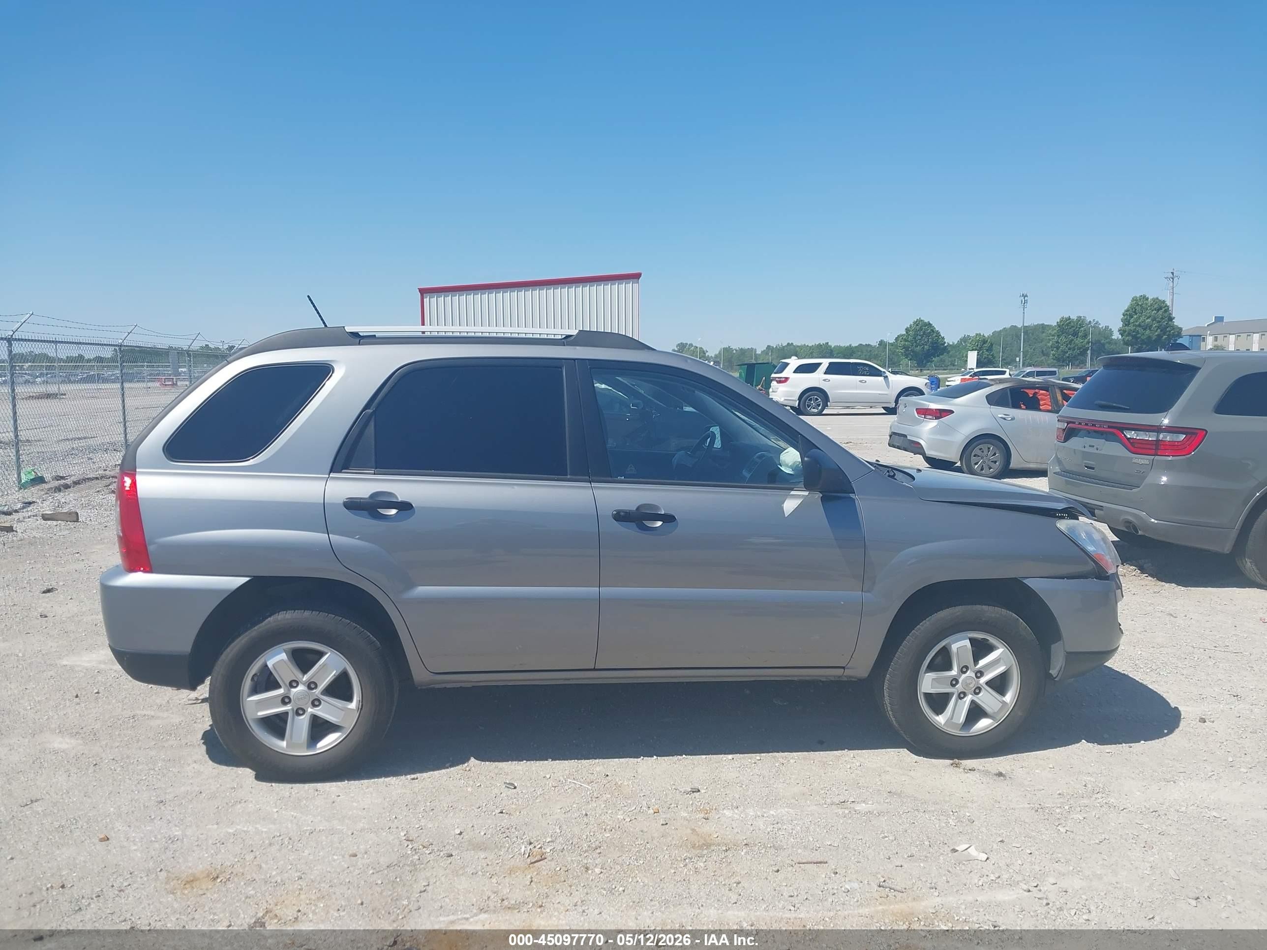 2010 Kia Sportage Lx V6 Gray vin: KNDKGCA32A7670334