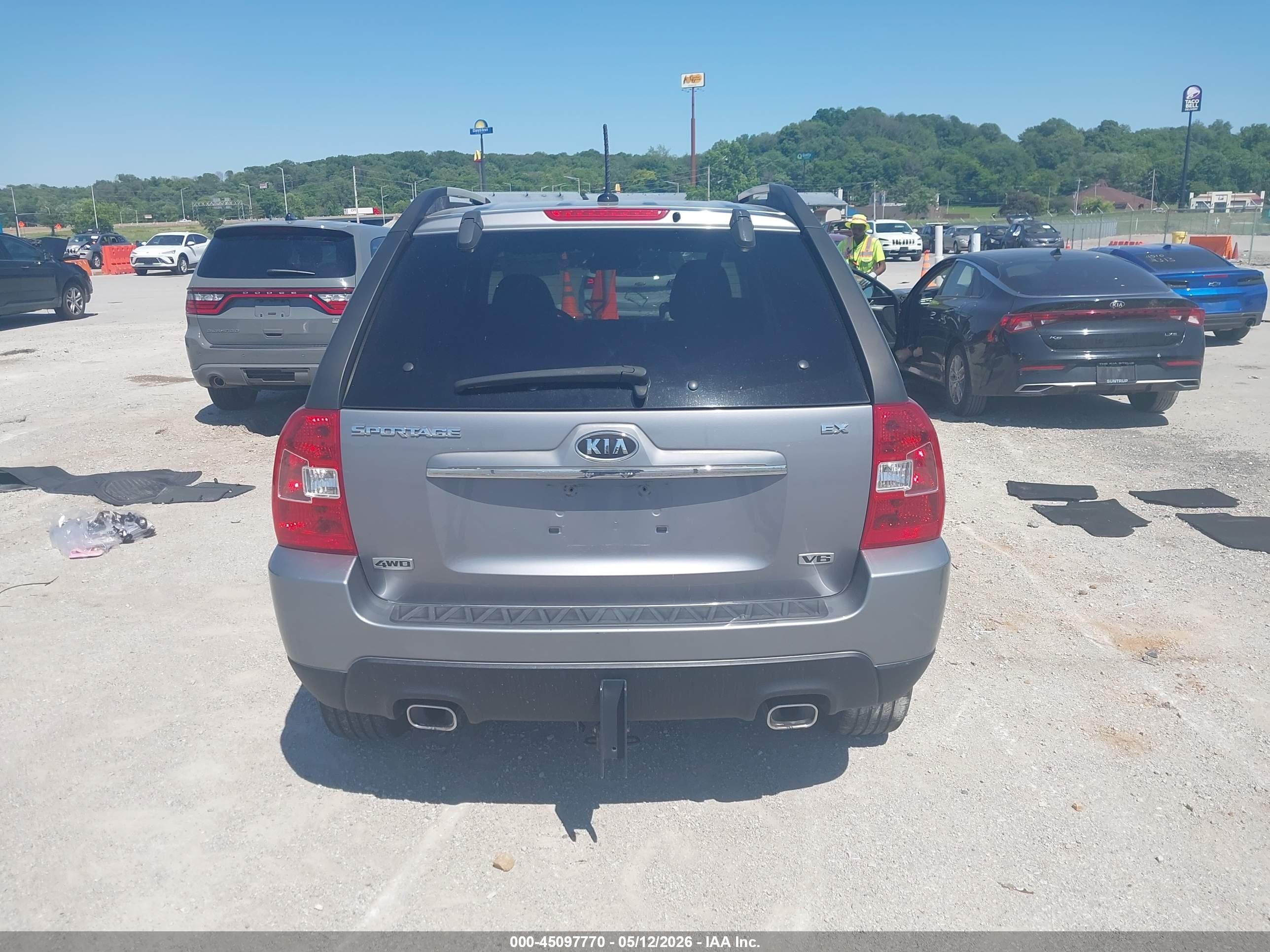 2010 Kia Sportage Lx V6 Gray vin: KNDKGCA32A7670334