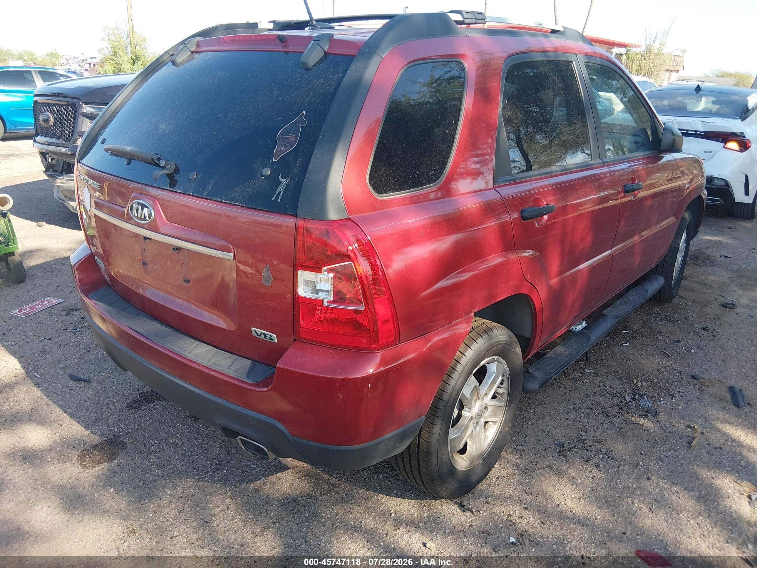2010 Kia Sportage Lx V6 Красный vin: KNDKGCA32A7713196