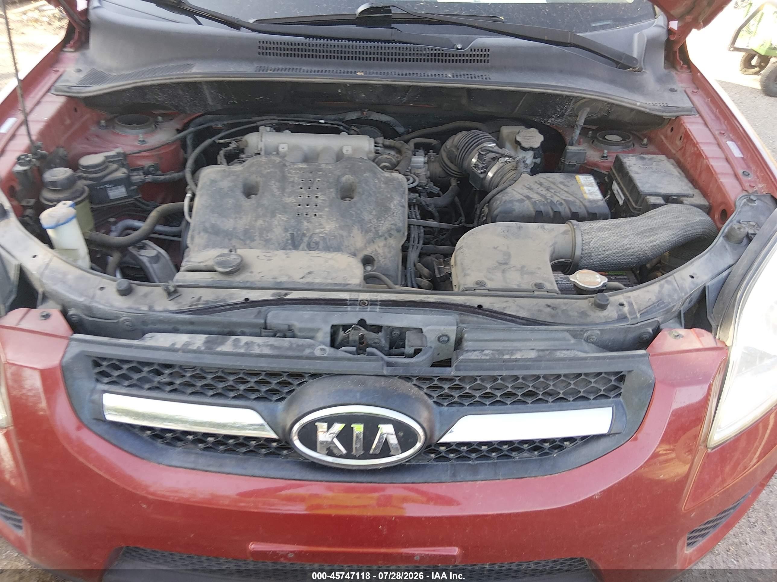 2010 Kia Sportage Lx V6 Красный vin: KNDKGCA32A7713196