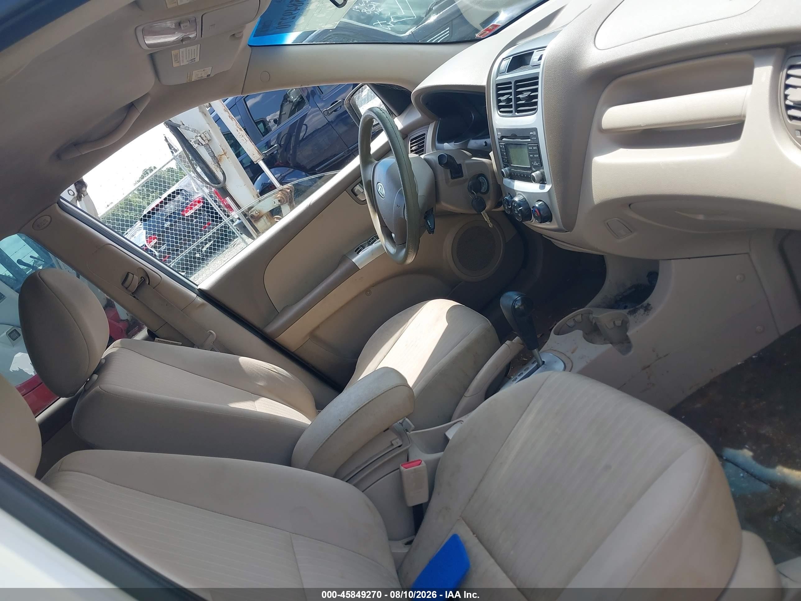 2010 Kia Sportage Lx V6 White vin: KNDKGCA32A7713702