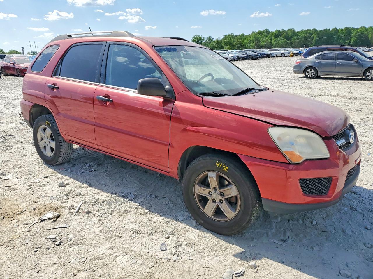 2010 Kia Sportage Lx Red vin: KNDKGCA32A7726014