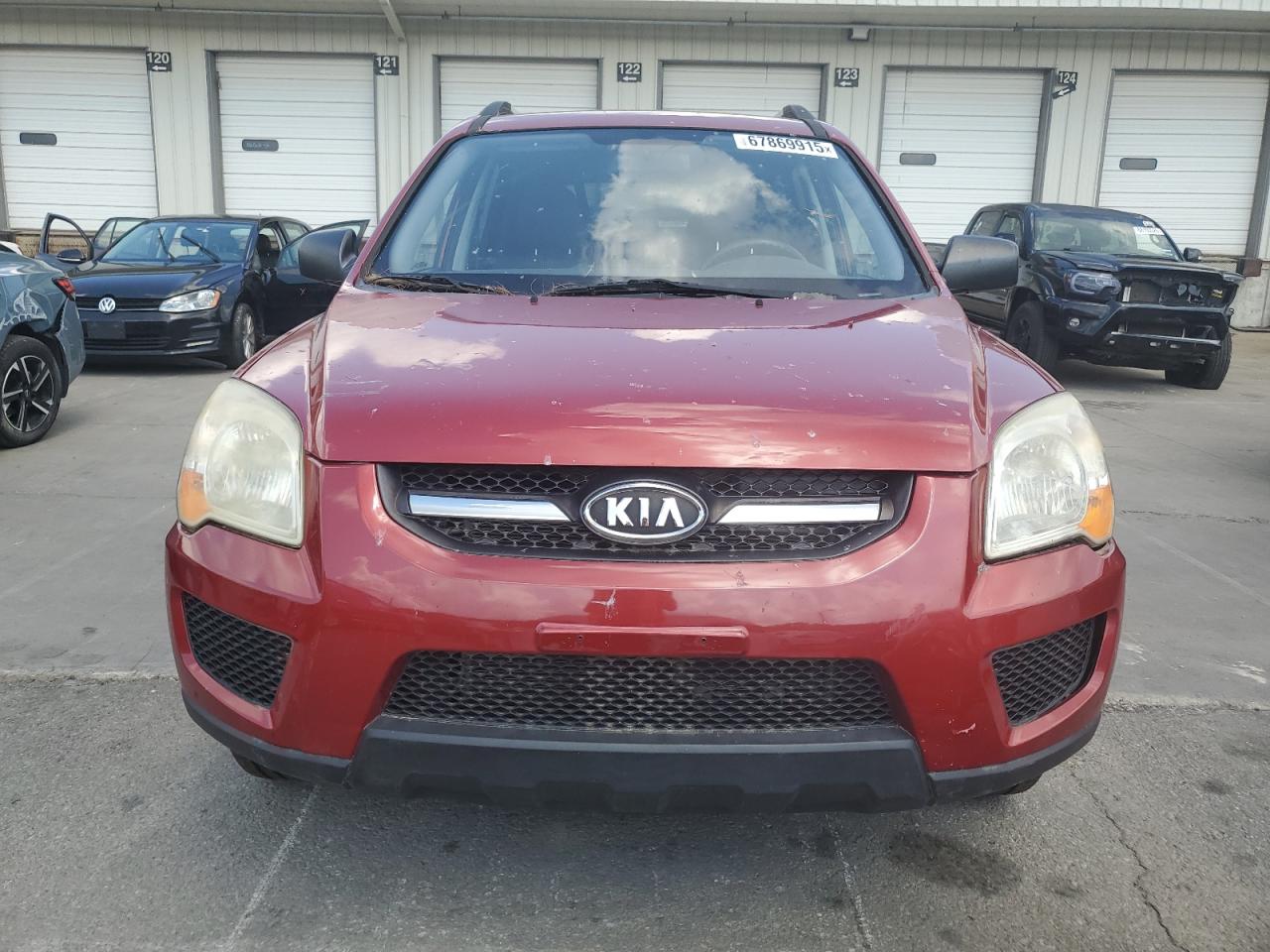2010 Kia Sportage Lx Red vin: KNDKGCA33A7686221