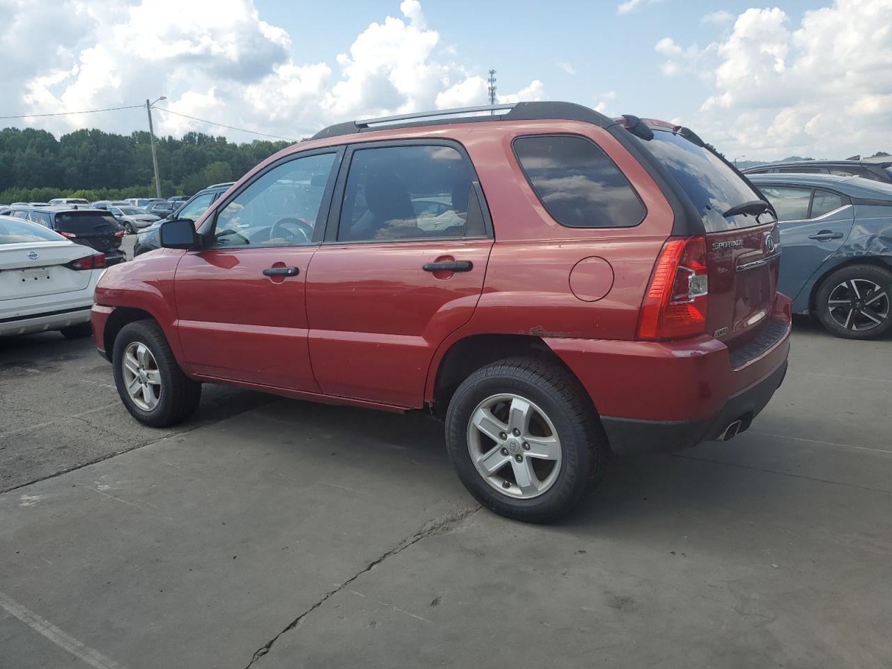 2010 Kia Sportage Lx Red vin: KNDKGCA33A7686221