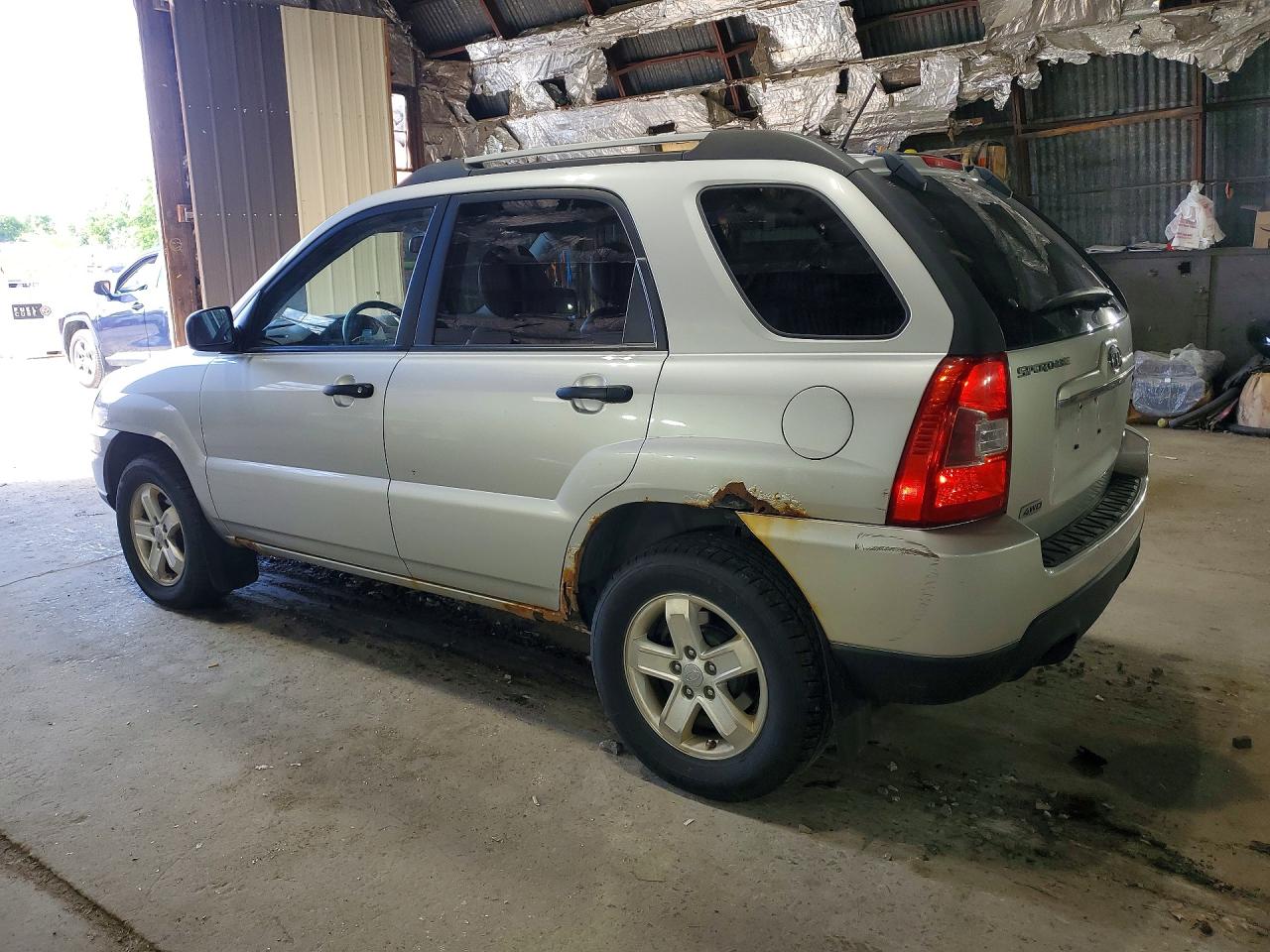 2010 Kia Sportage Lx Silver vin: KNDKGCA33A7706757
