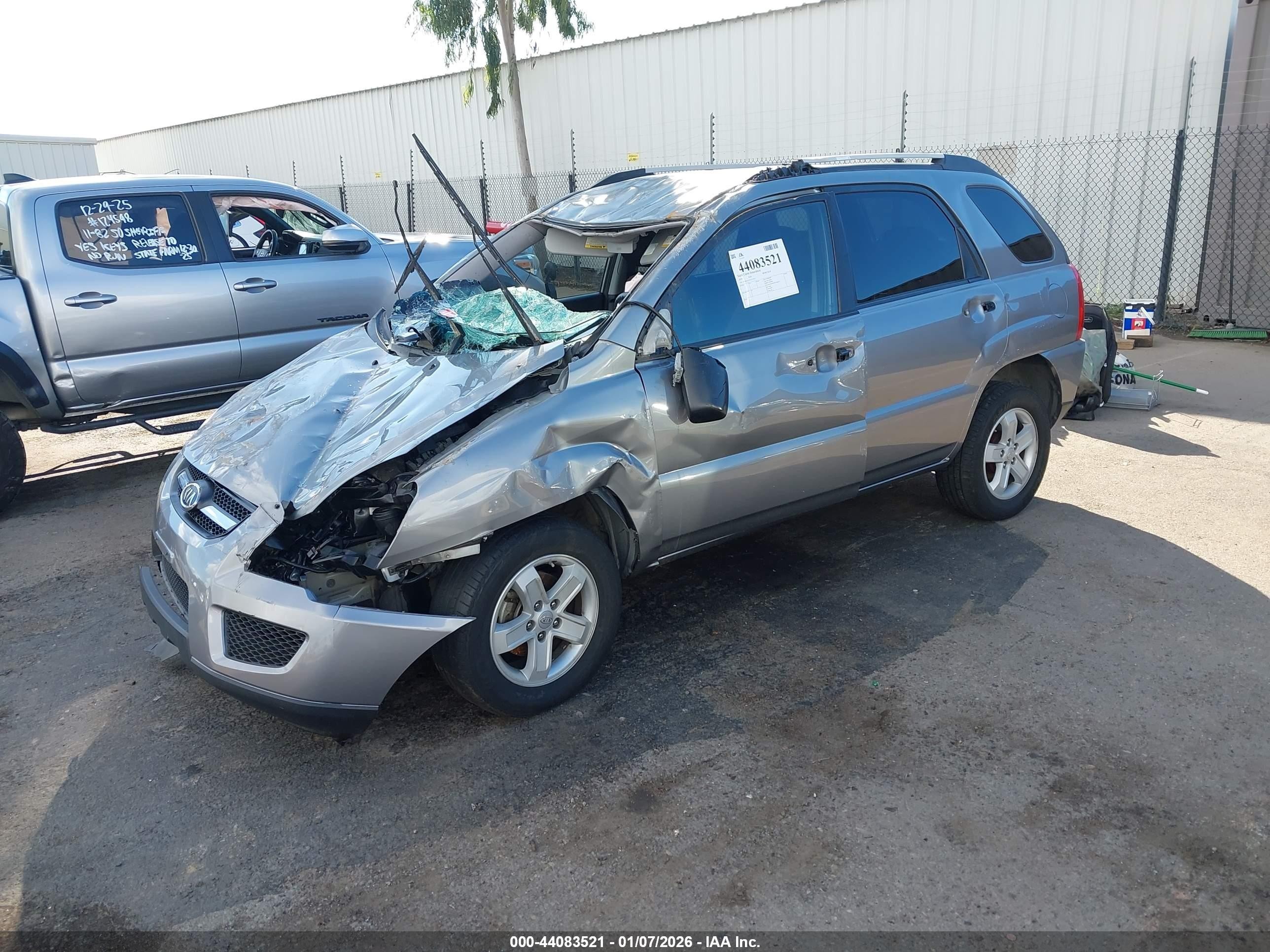 2010 Kia Sportage Lx V6 Silver vin: KNDKGCA33A7715717