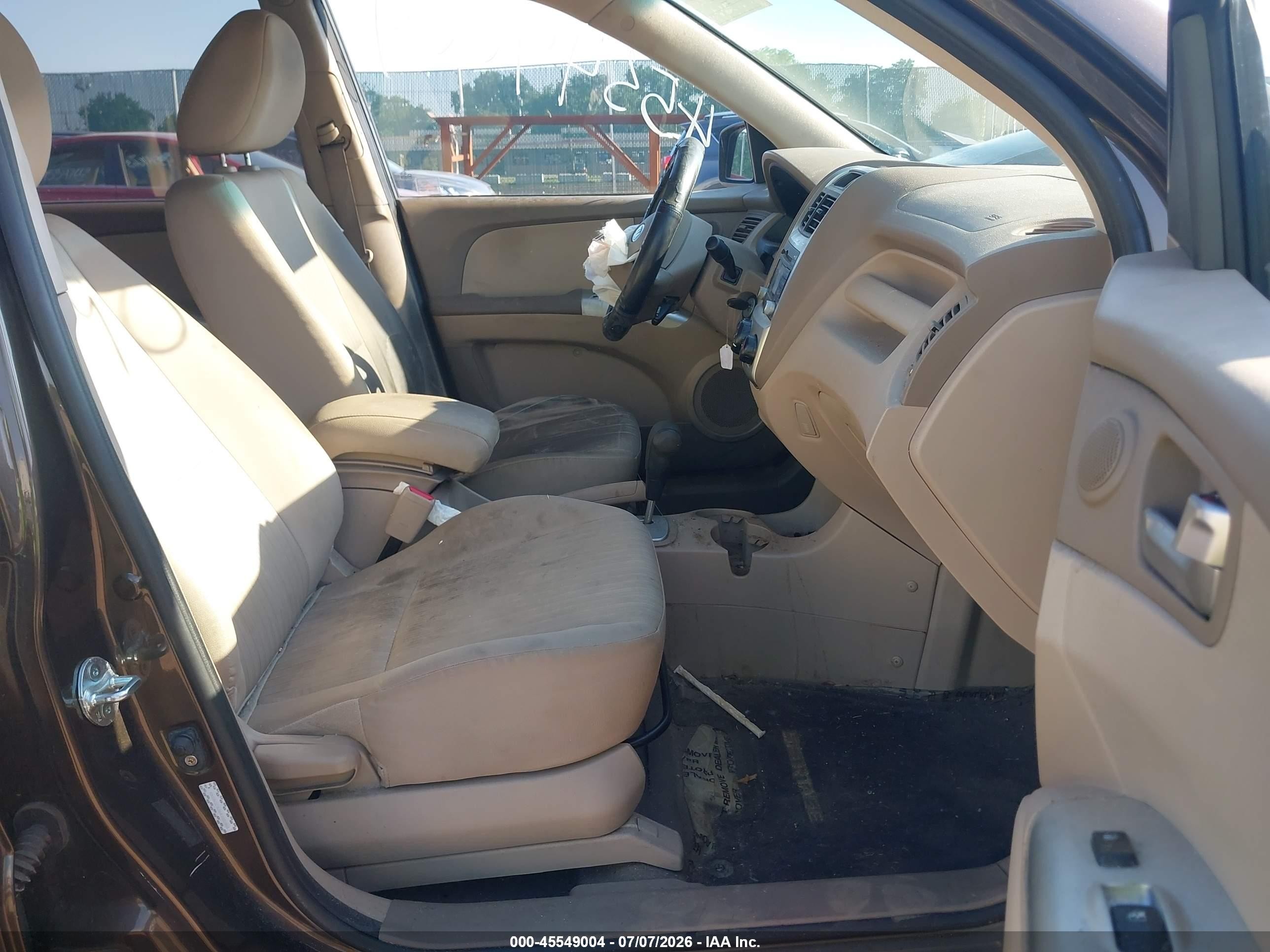 2010 Kia Sportage Lx V6 Brown vin: KNDKGCA36A7693955