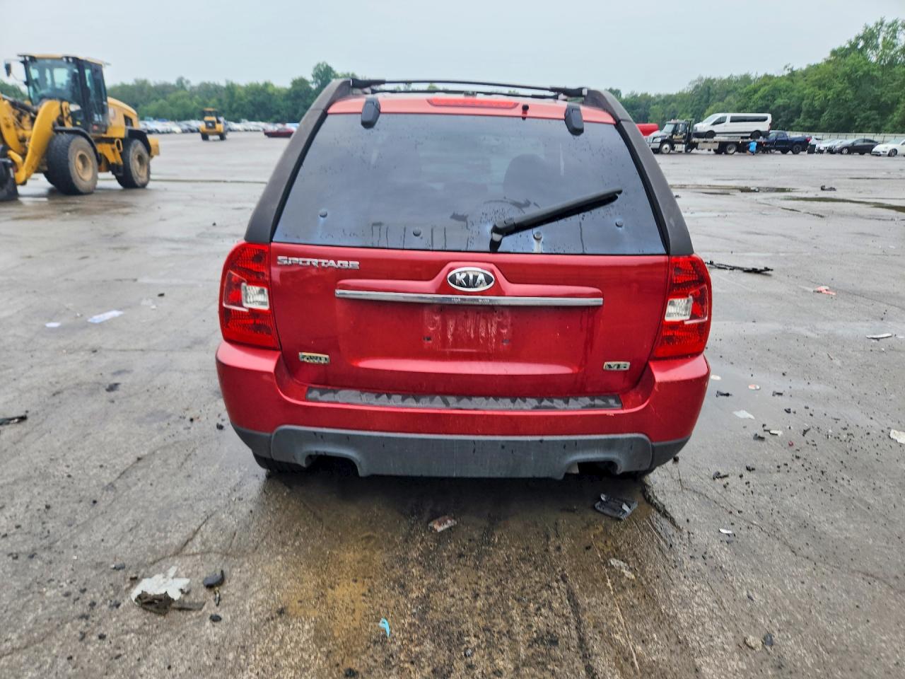 2010 Kia Sportage Lx Burgundy vin: KNDKGCA37A7707393