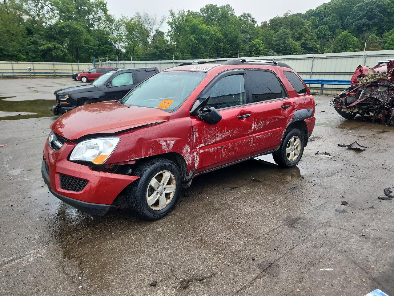 2010 Kia Sportage Lx Бордовый vin: KNDKGCA37A7707393