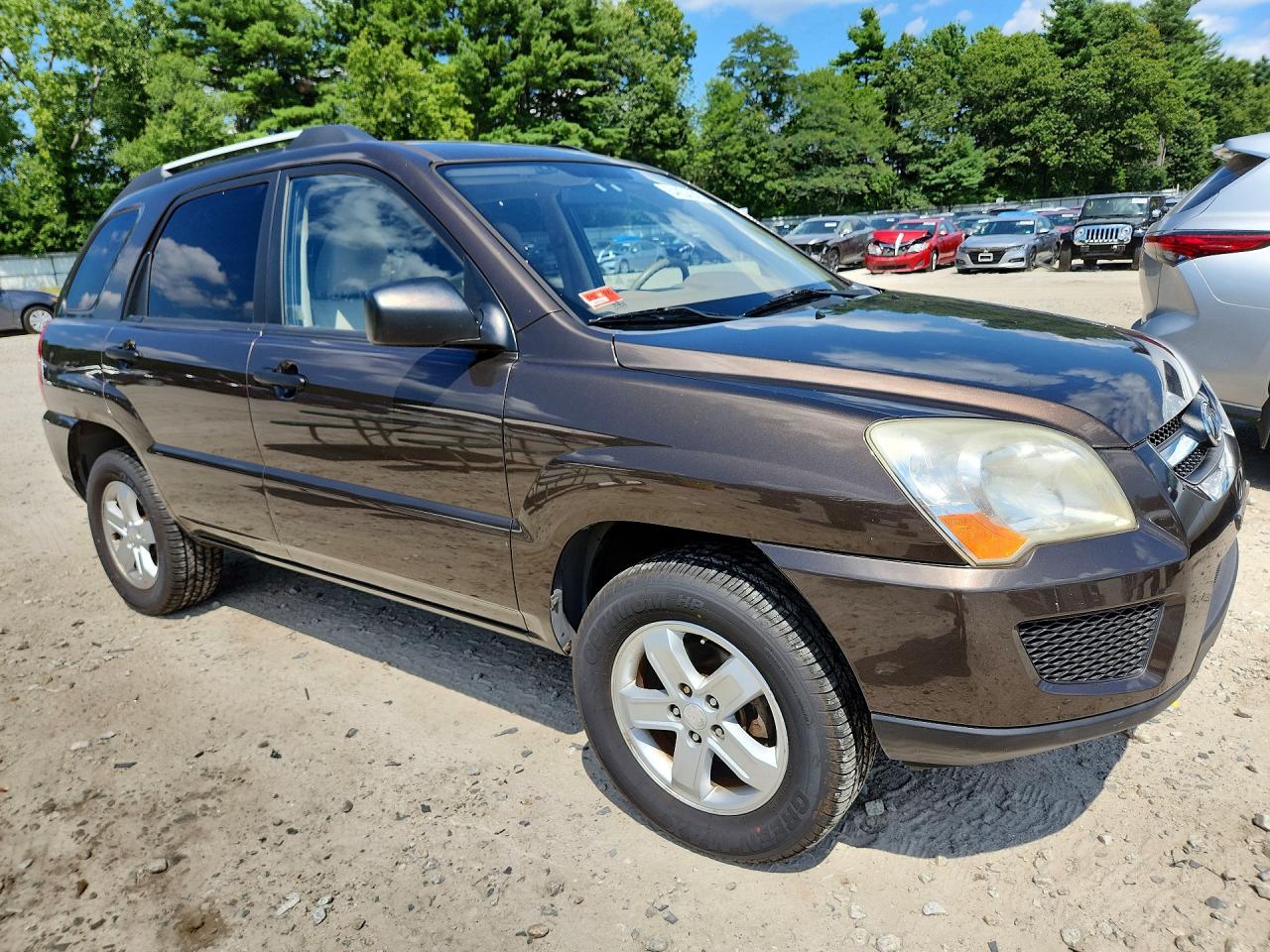 2010 Kia Sportage Lx Brown vin: KNDKGCA38A7669074