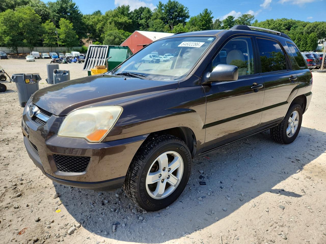 2010 Kia Sportage Lx Brown vin: KNDKGCA38A7669074