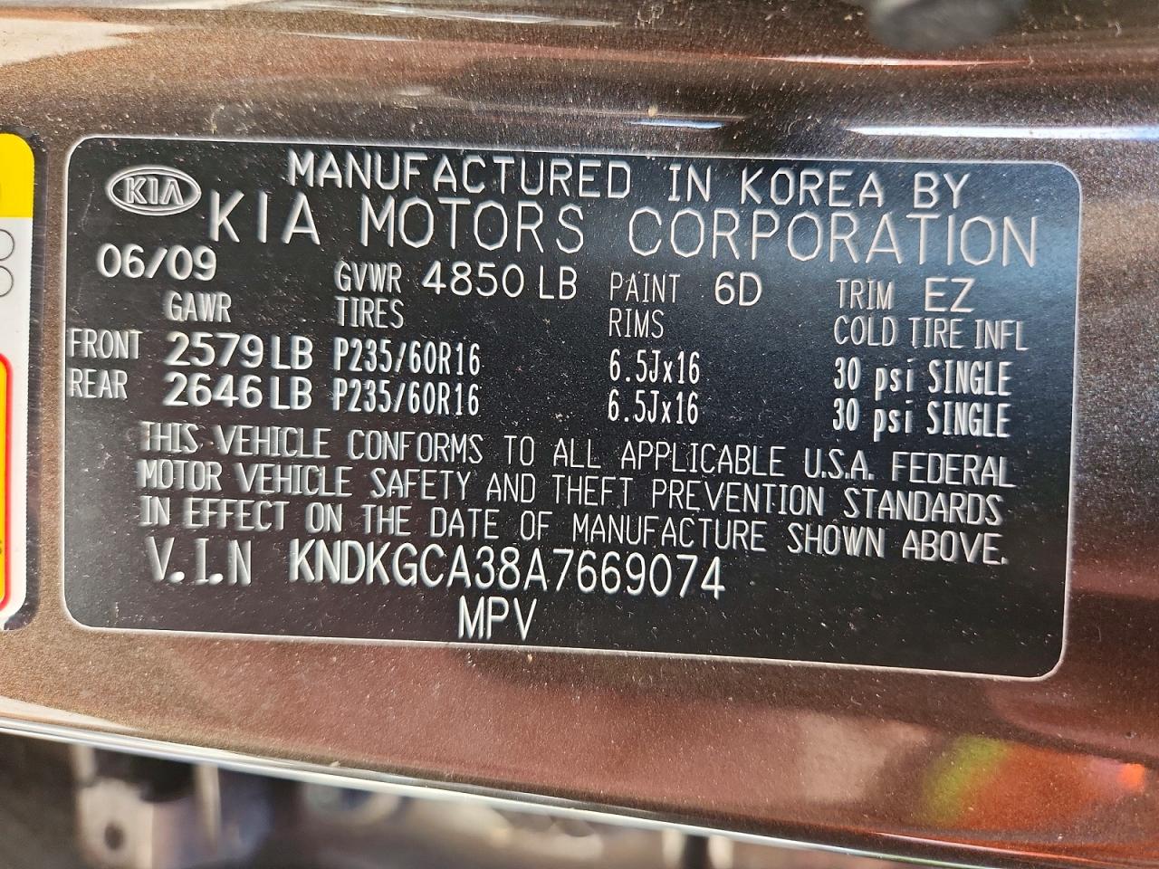 2010 Kia Sportage Lx Brown vin: KNDKGCA38A7669074