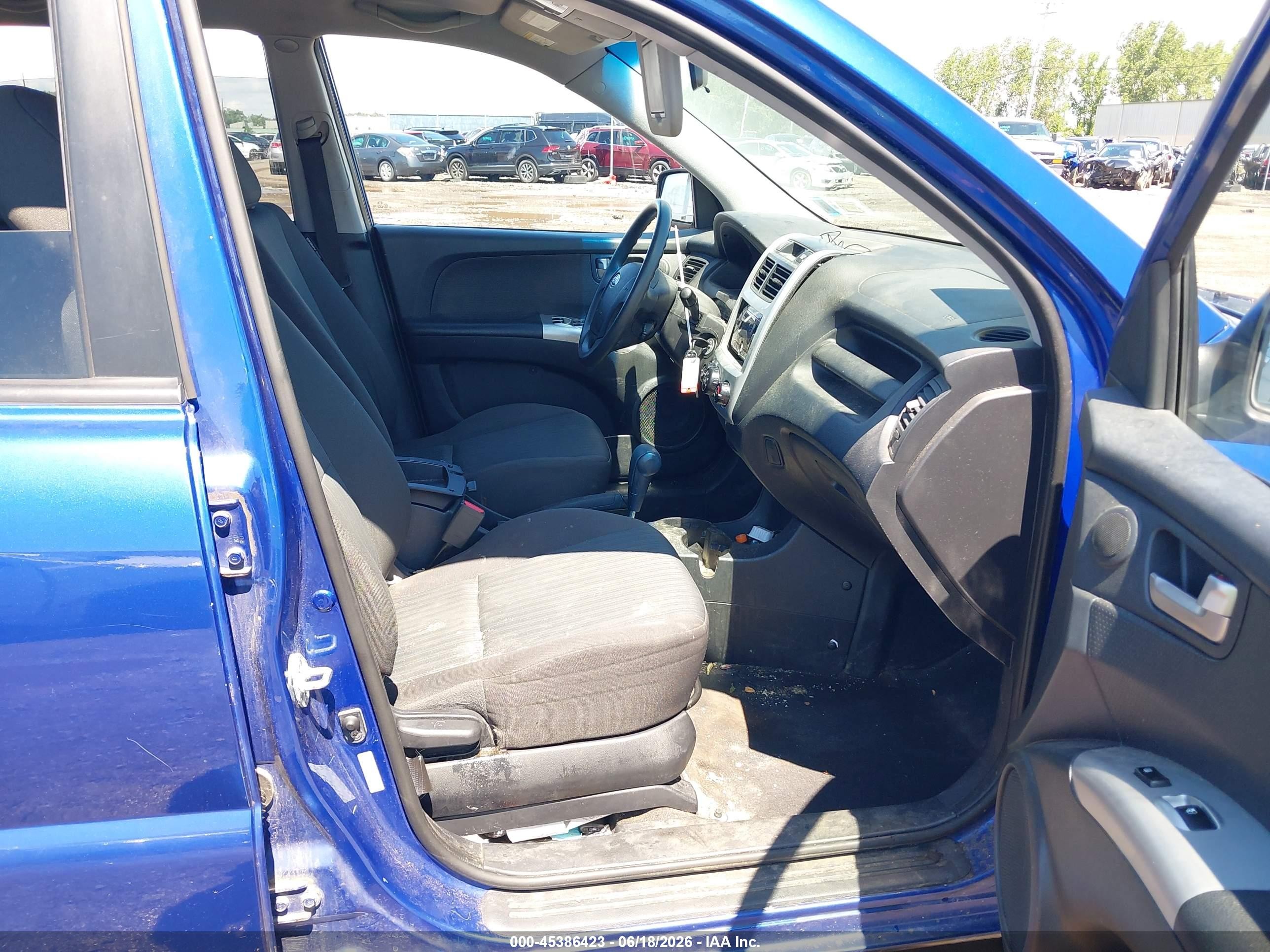2010 Kia Sportage Lx V6 Blue vin: KNDKGCA38A7669124