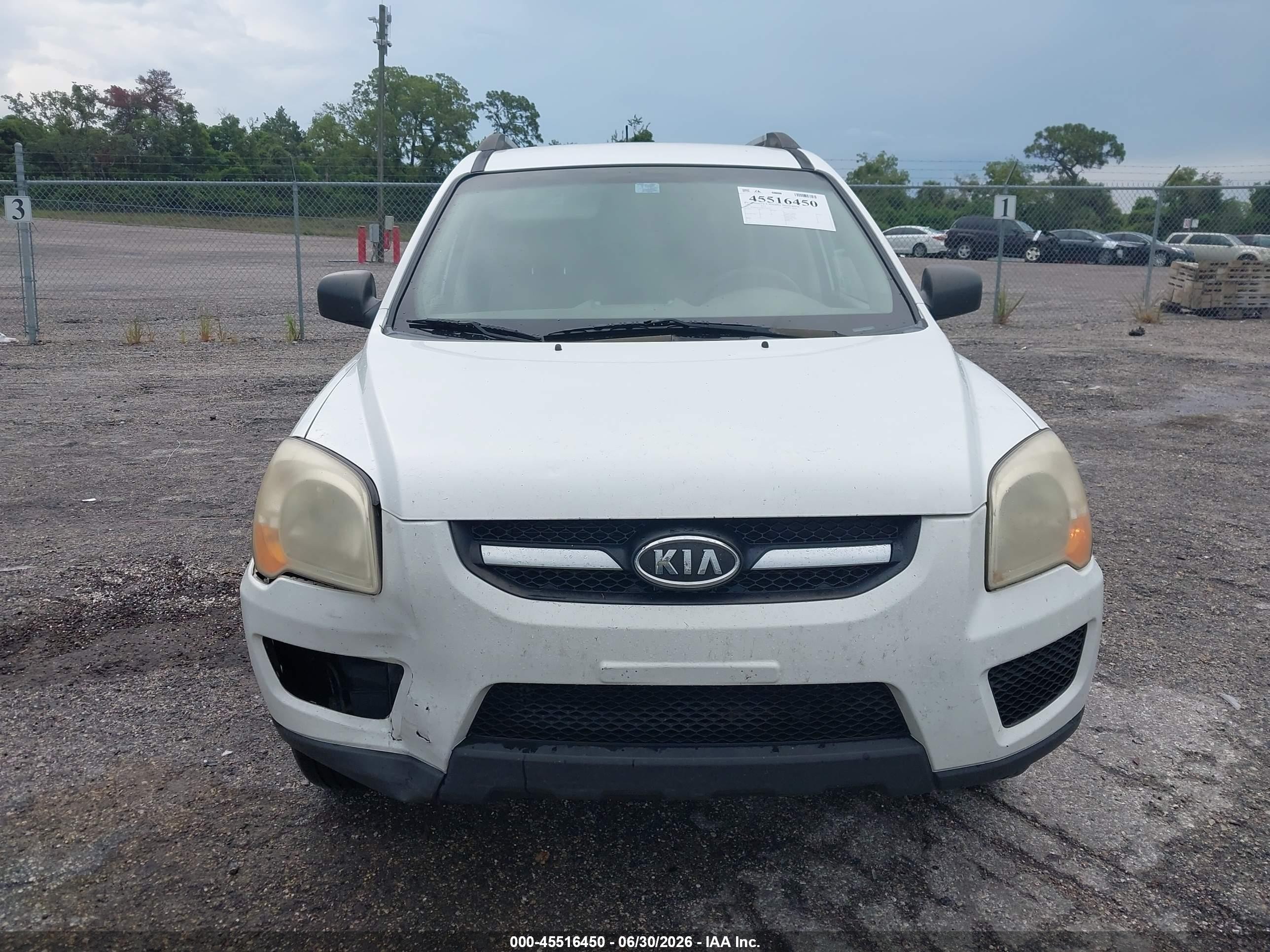 2010 Kia Sportage Lx V6 White vin: KNDKGCA38A7734182