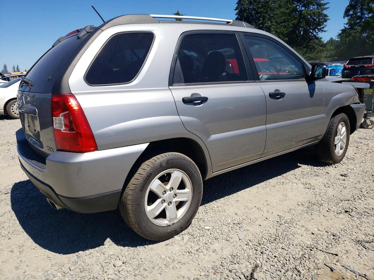 2010 Kia Sportage Lx Gray vin: KNDKGCA39A7669407