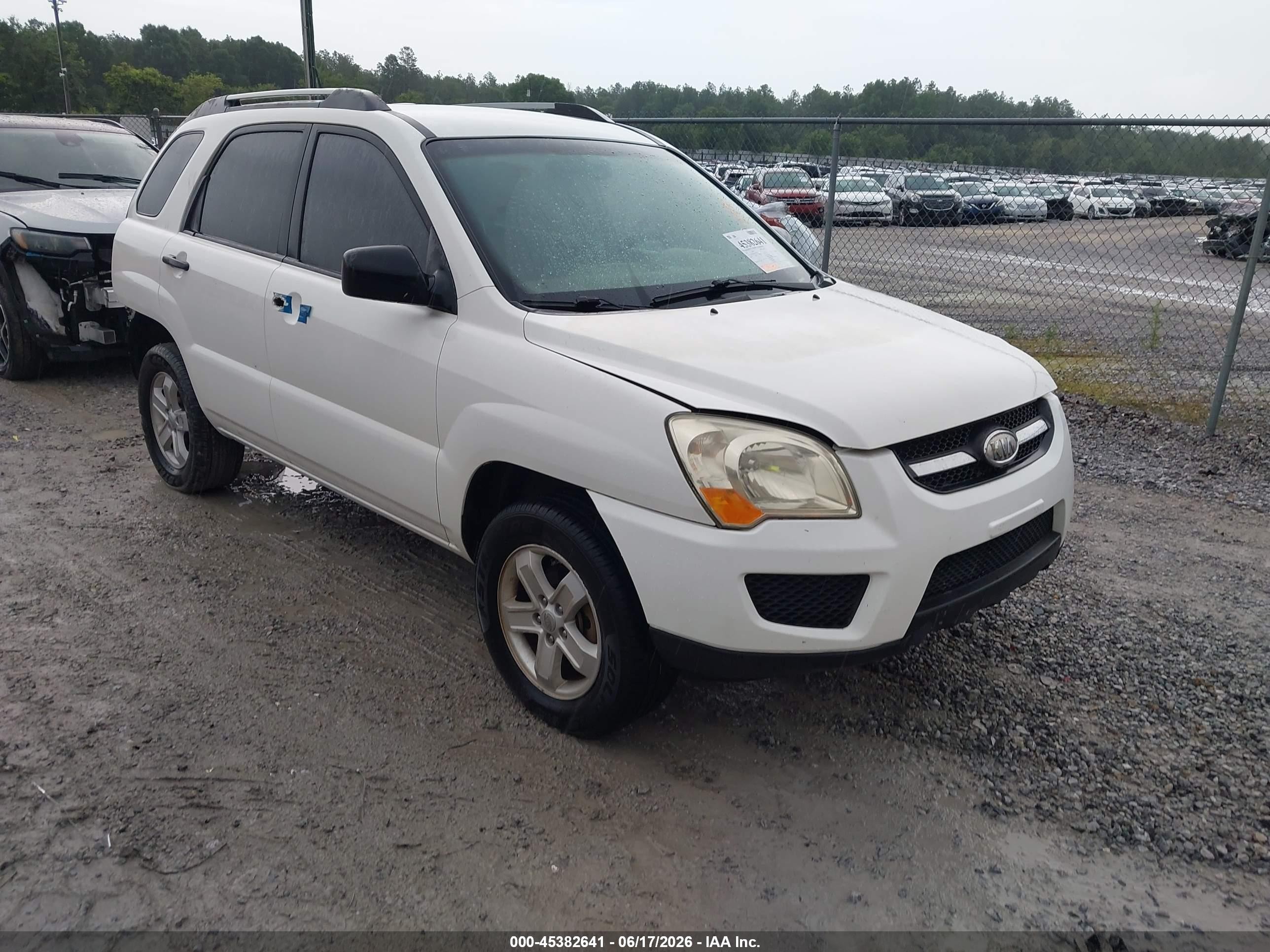 2010 Kia Sportage Lx V6 Белый vin: KNDKGCA39A7733722