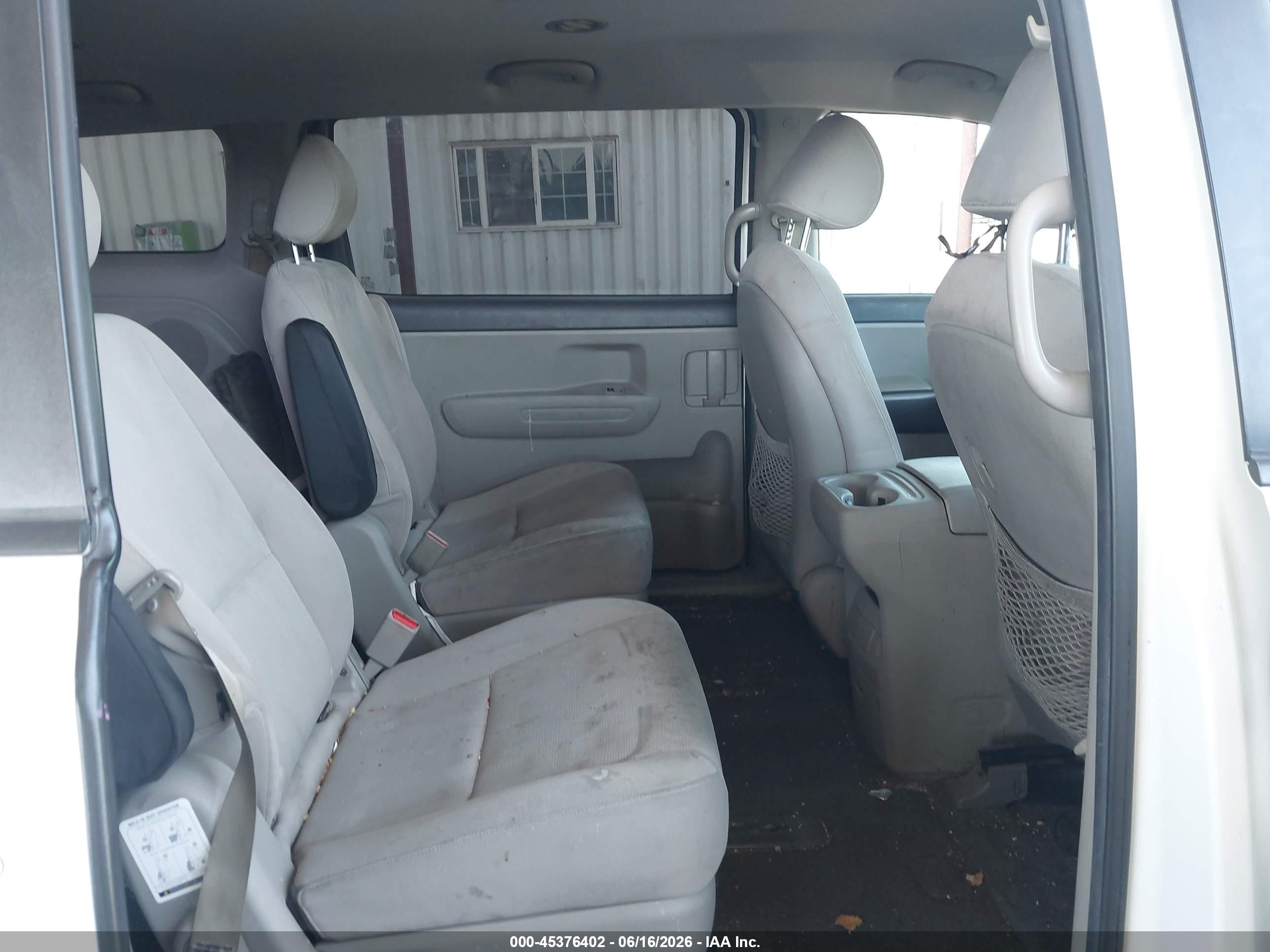 2015 Kia Sedona L White vin: KNDMA5C13F6029420