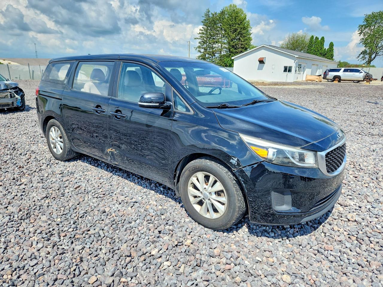 2015 Kia Sedona L Black vin: KNDMA5C15F6050835