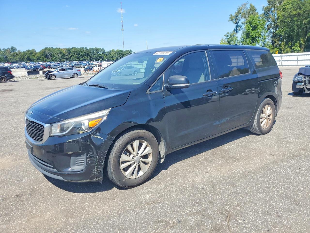 2015 Kia Sedona L Black vin: KNDMA5C17F6022115