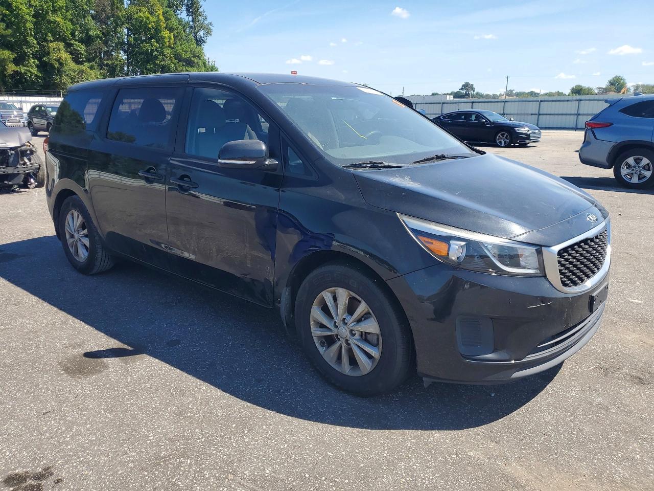 2015 Kia Sedona L Black vin: KNDMA5C17F6022115