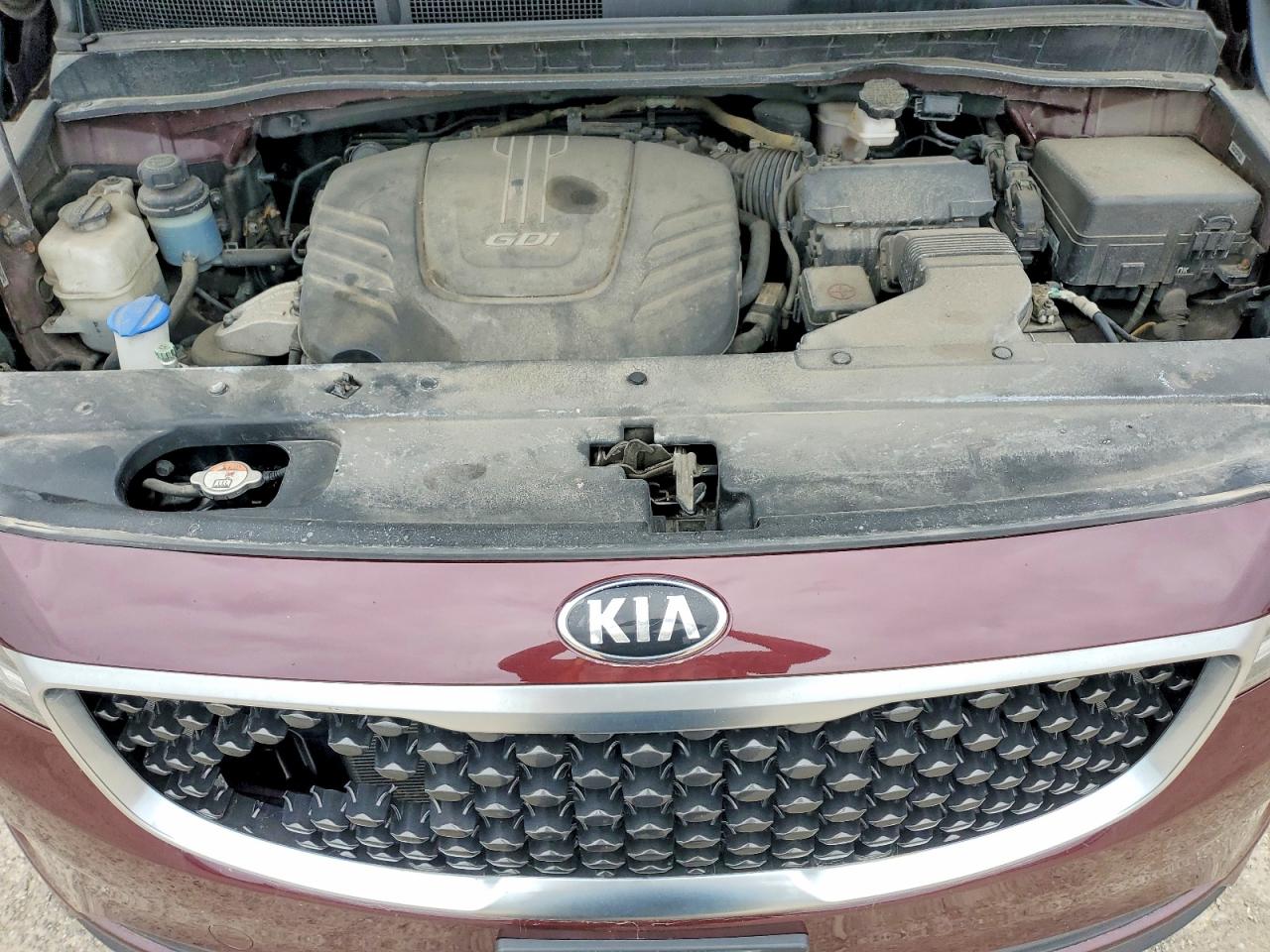 2016 Kia Sedona L Red vin: KNDMA5C17G6221666