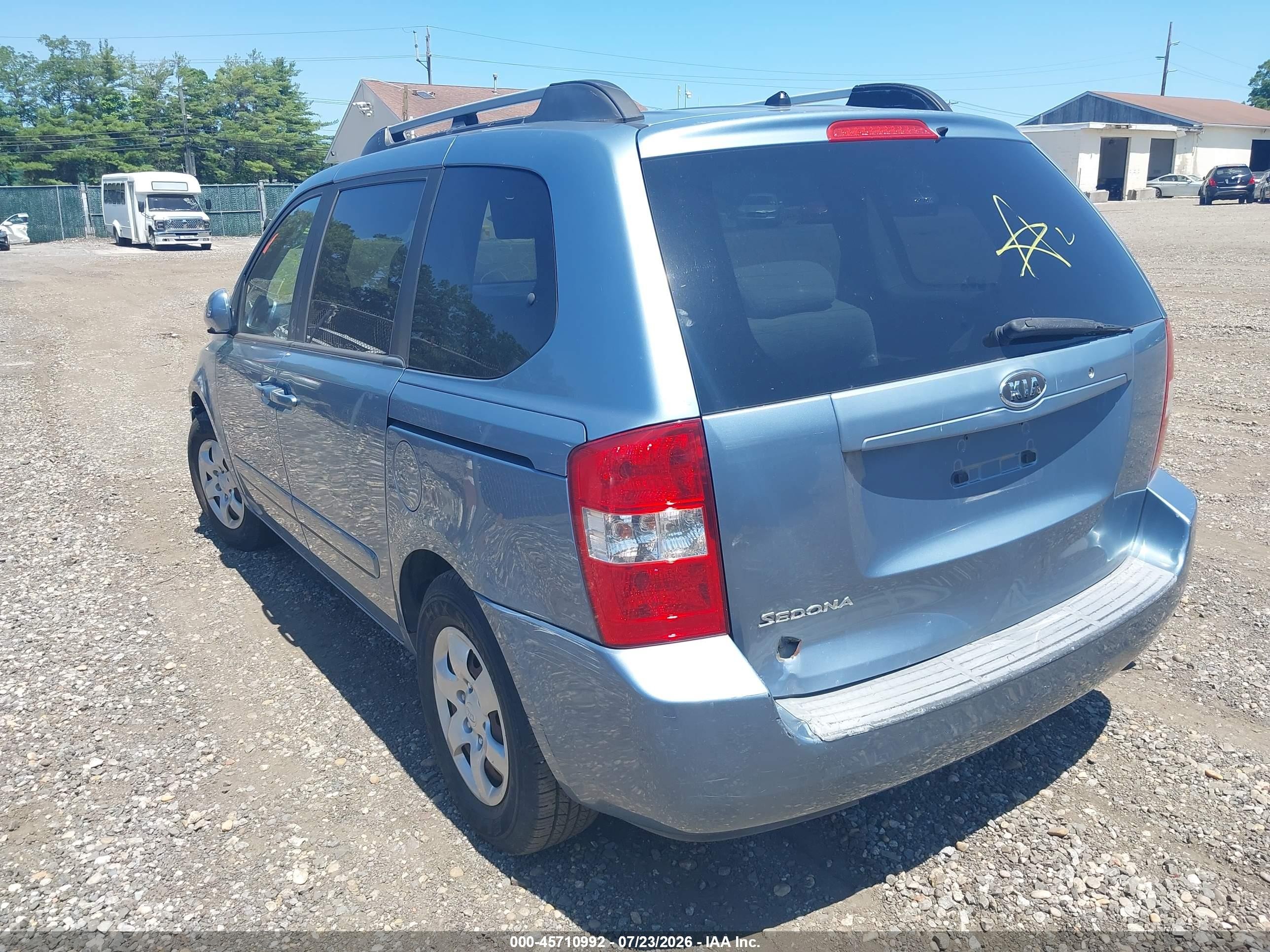 2008 Kia Sedona   Blue vin: KNDMB133186226466