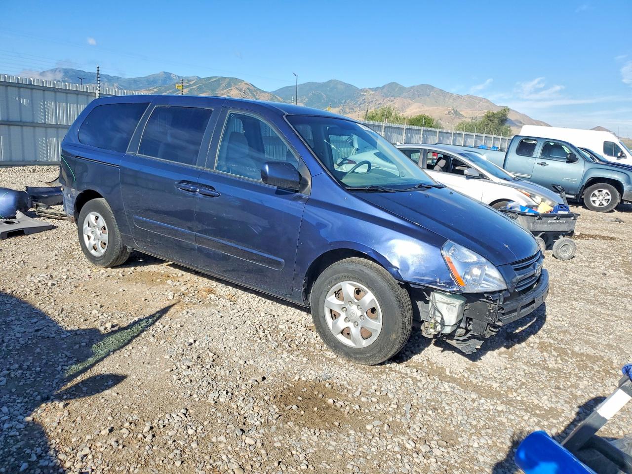 2006 Kia Sedona Lx Blue vin: KNDMB233066037973