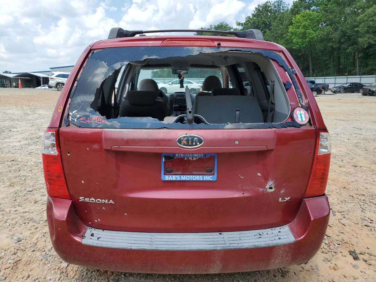 2006 Kia Sedona Lx Red vin: KNDMB233066065949