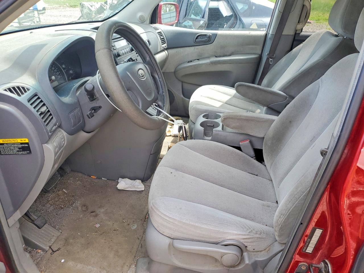 2006 Kia Sedona Lx Red vin: KNDMB233066076191