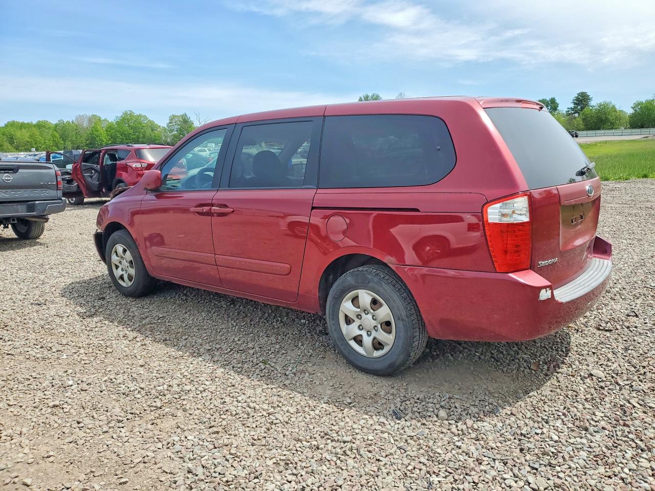 2006 Kia Sedona Lx Red vin: KNDMB233066076191