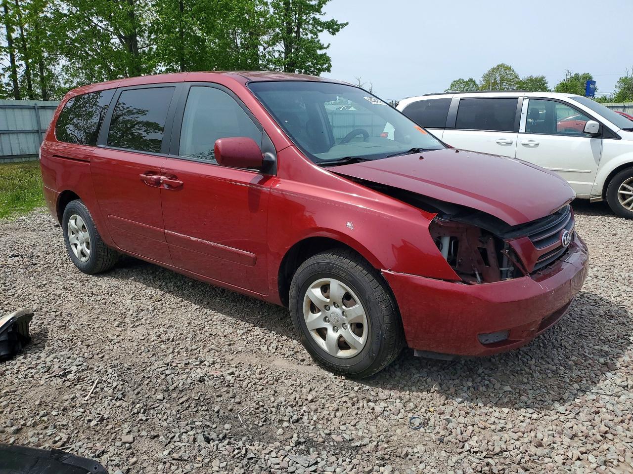 2006 Kia Sedona Lx Red vin: KNDMB233066076191