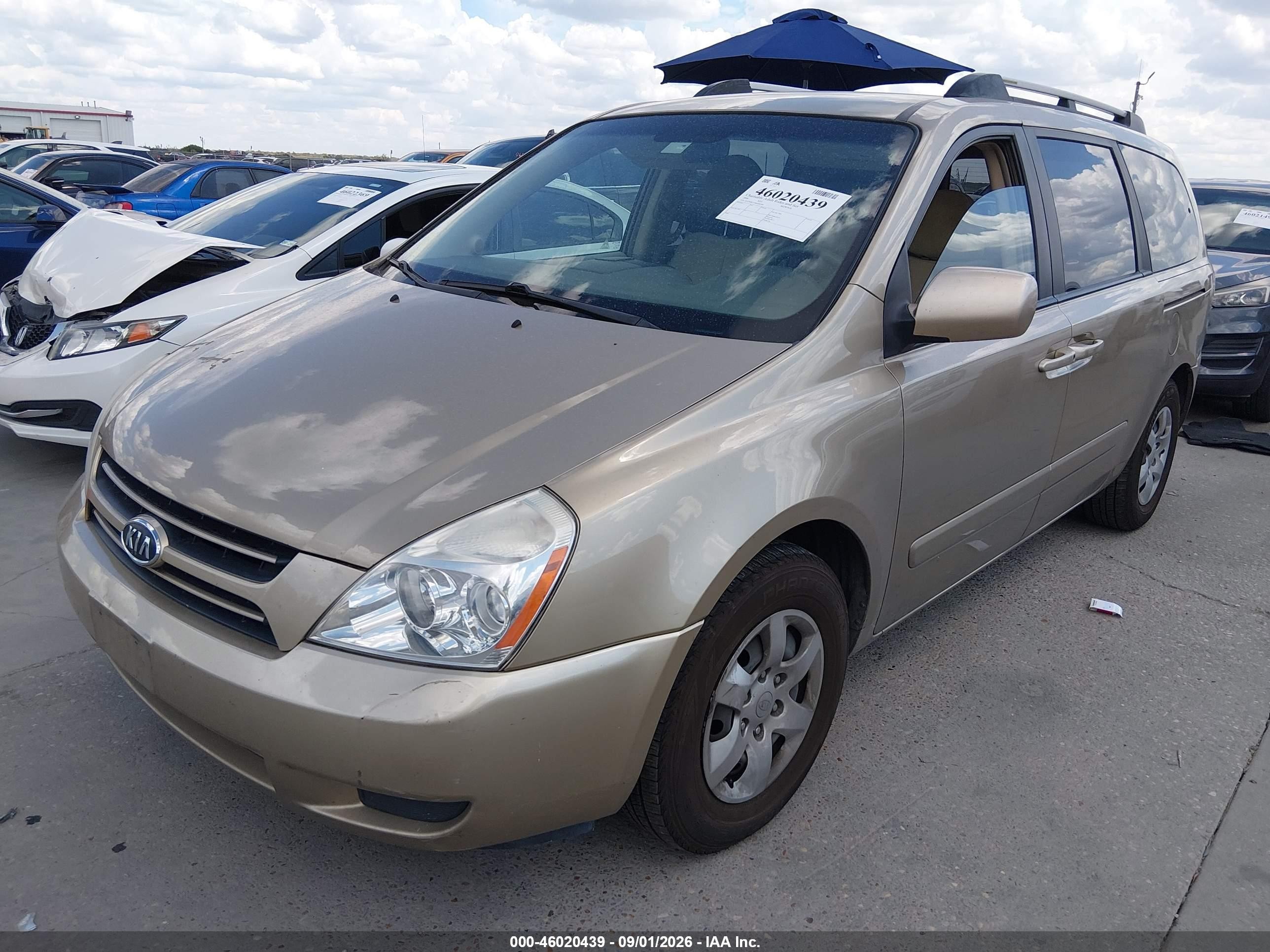 2006 Kia Sedona Ex/lx Gold vin: KNDMB233066084789