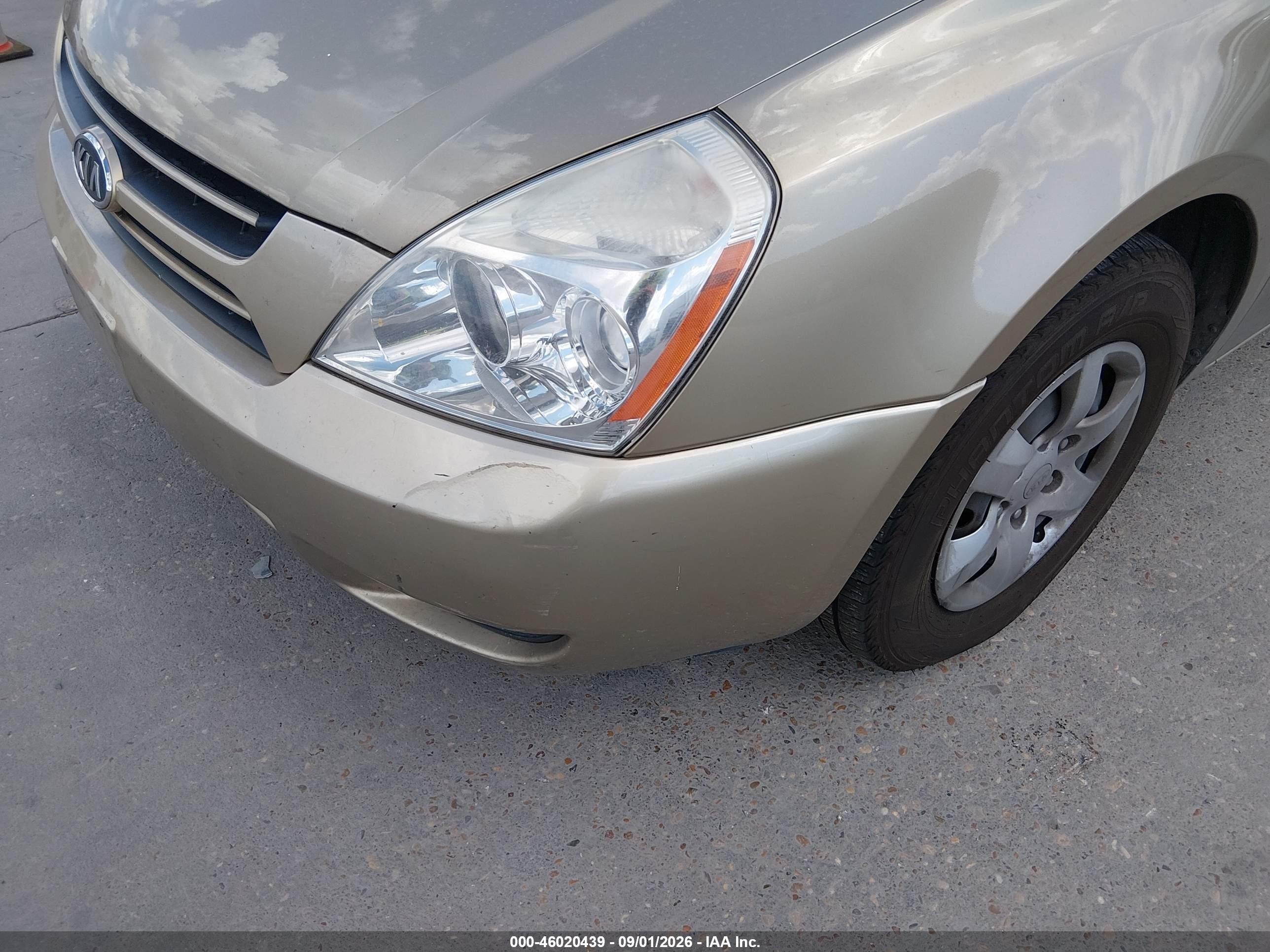 2006 Kia Sedona Ex/lx Gold vin: KNDMB233066084789