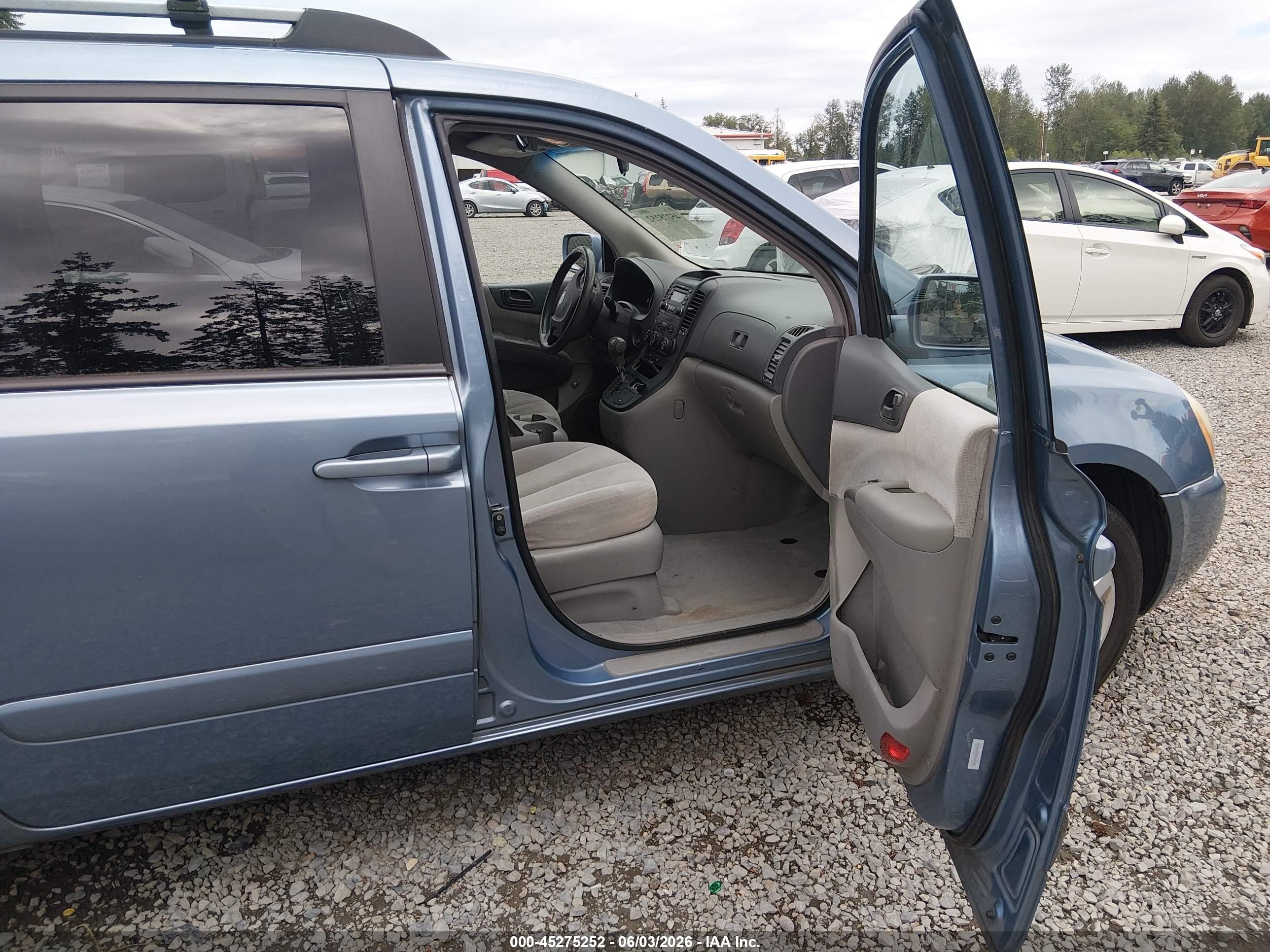 2007 Kia Sedona Lx Blue vin: KNDMB233076184487