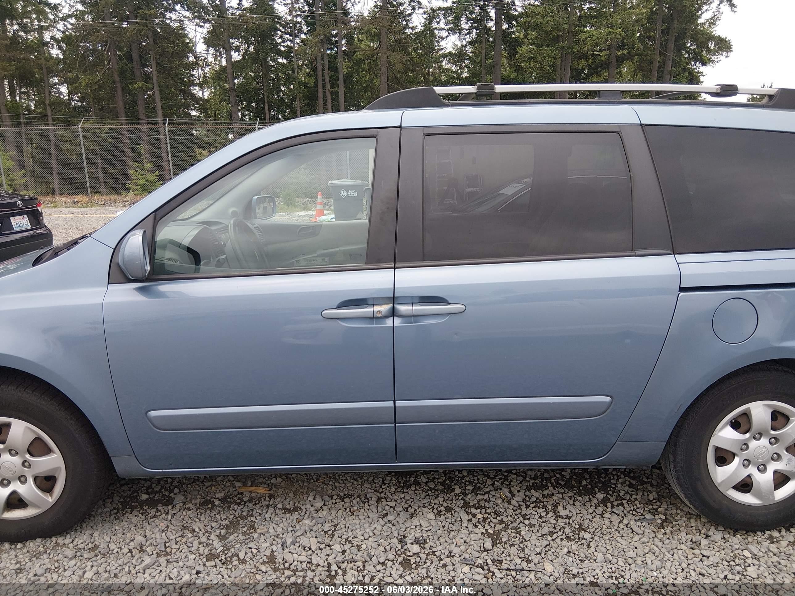 2007 Kia Sedona Lx Blue vin: KNDMB233076184487