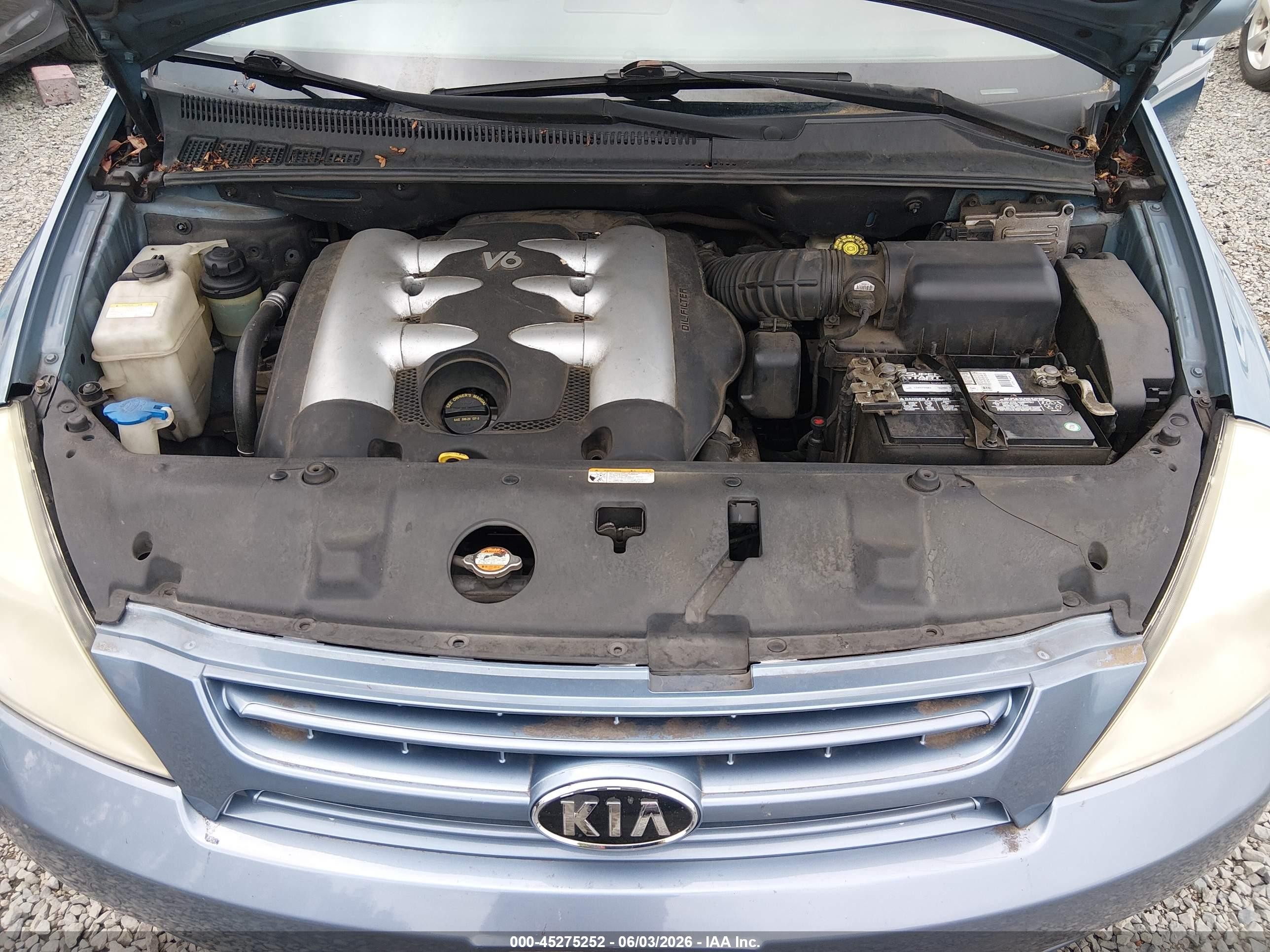 2007 Kia Sedona Lx Blue vin: KNDMB233076184487