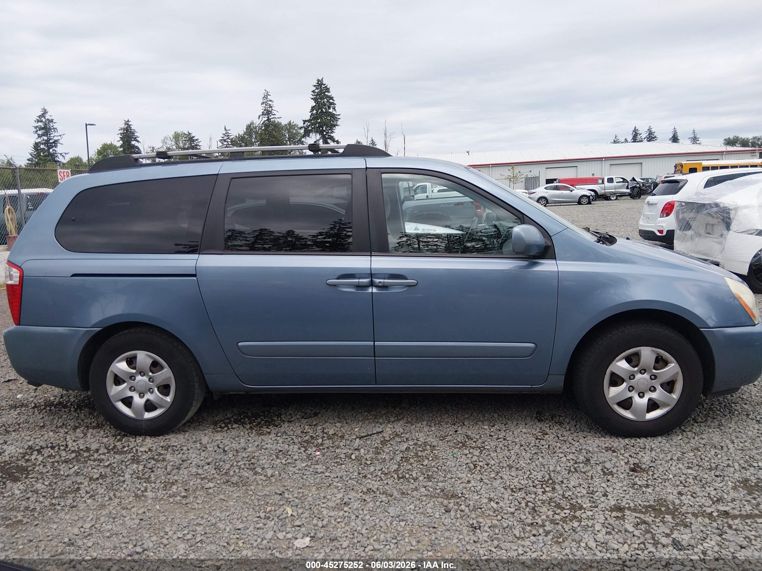 2007 Kia Sedona Lx Blue vin: KNDMB233076184487