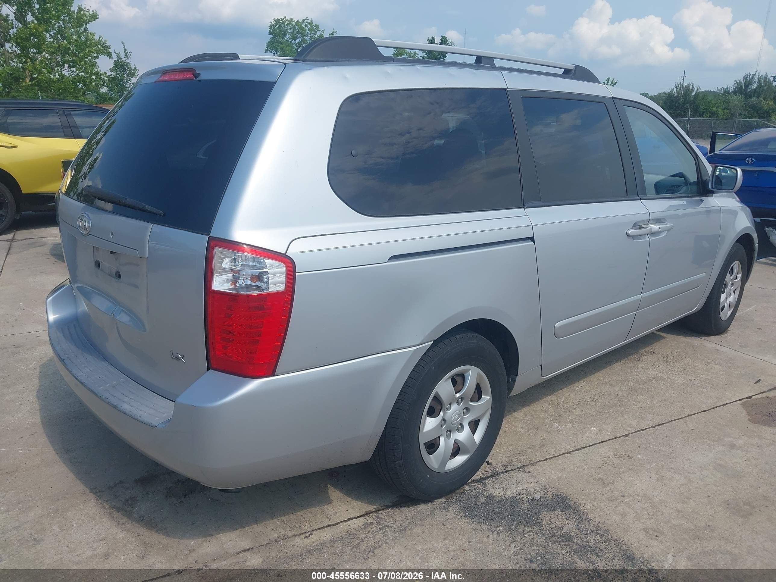 2008 Kia Sedona Lx Gray vin: KNDMB233086218803