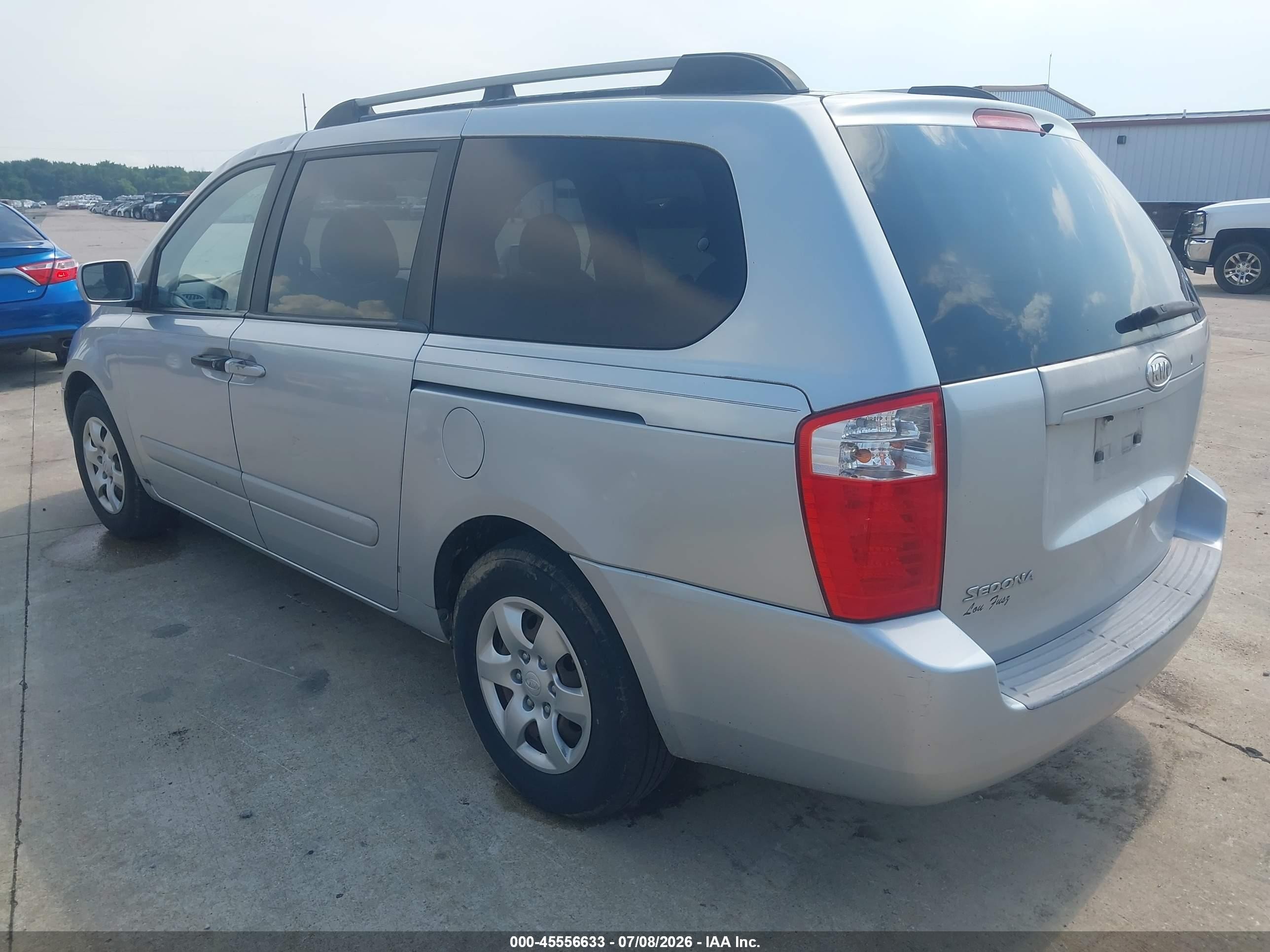 2008 Kia Sedona Lx Gray vin: KNDMB233086218803
