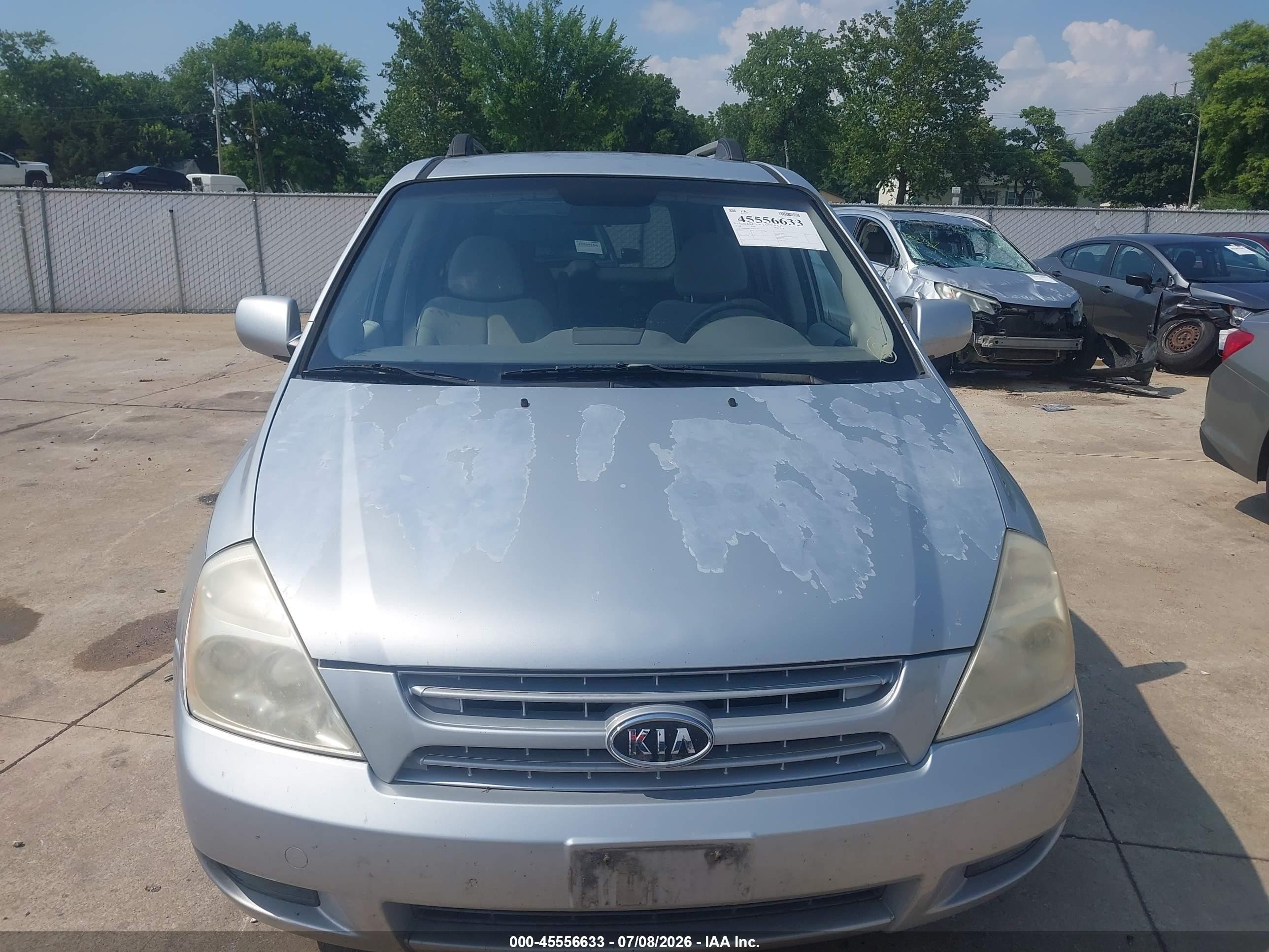 2008 Kia Sedona Lx Gray vin: KNDMB233086218803