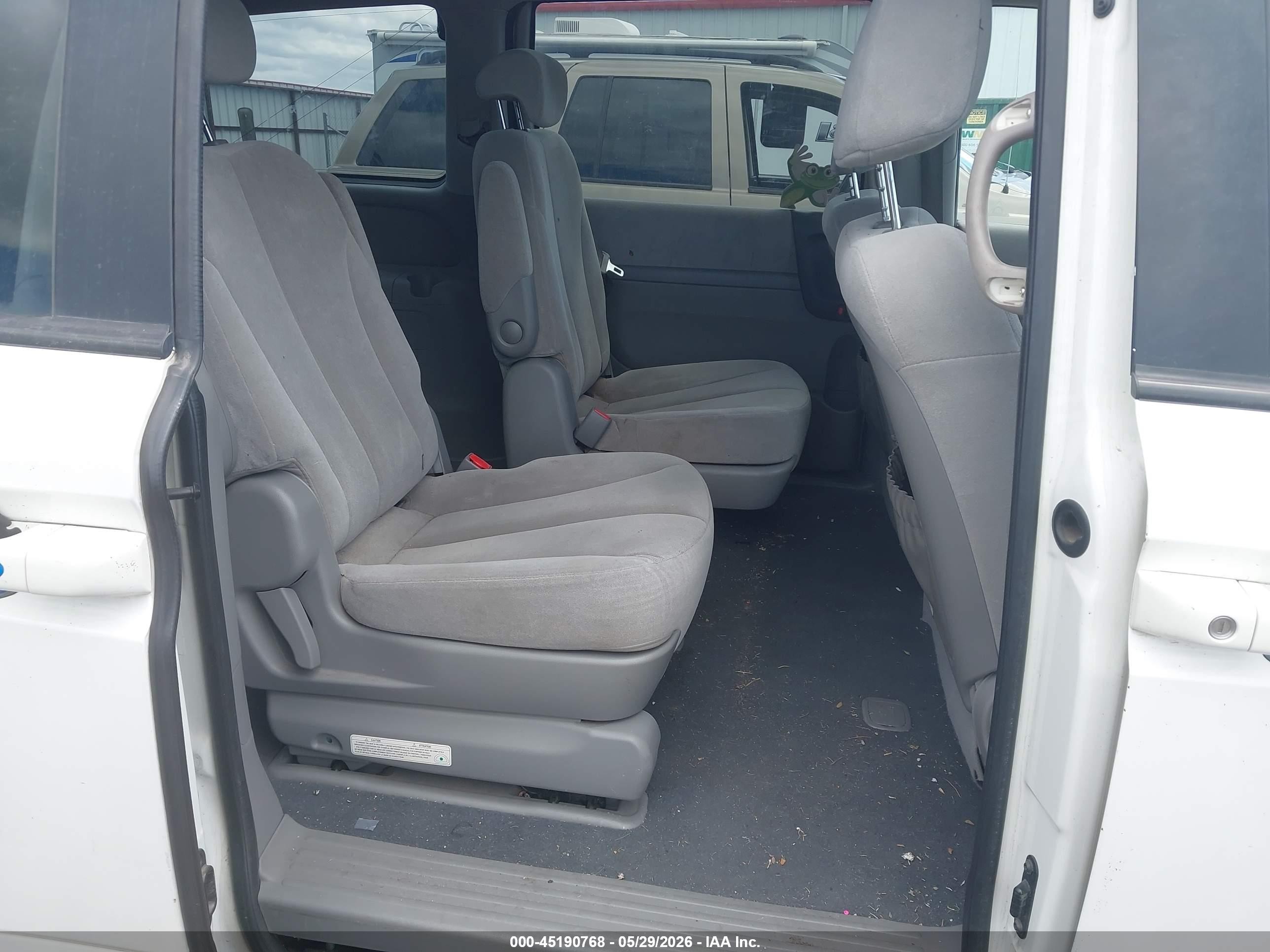 2008 Kia Sedona Lx White vin: KNDMB233086255365