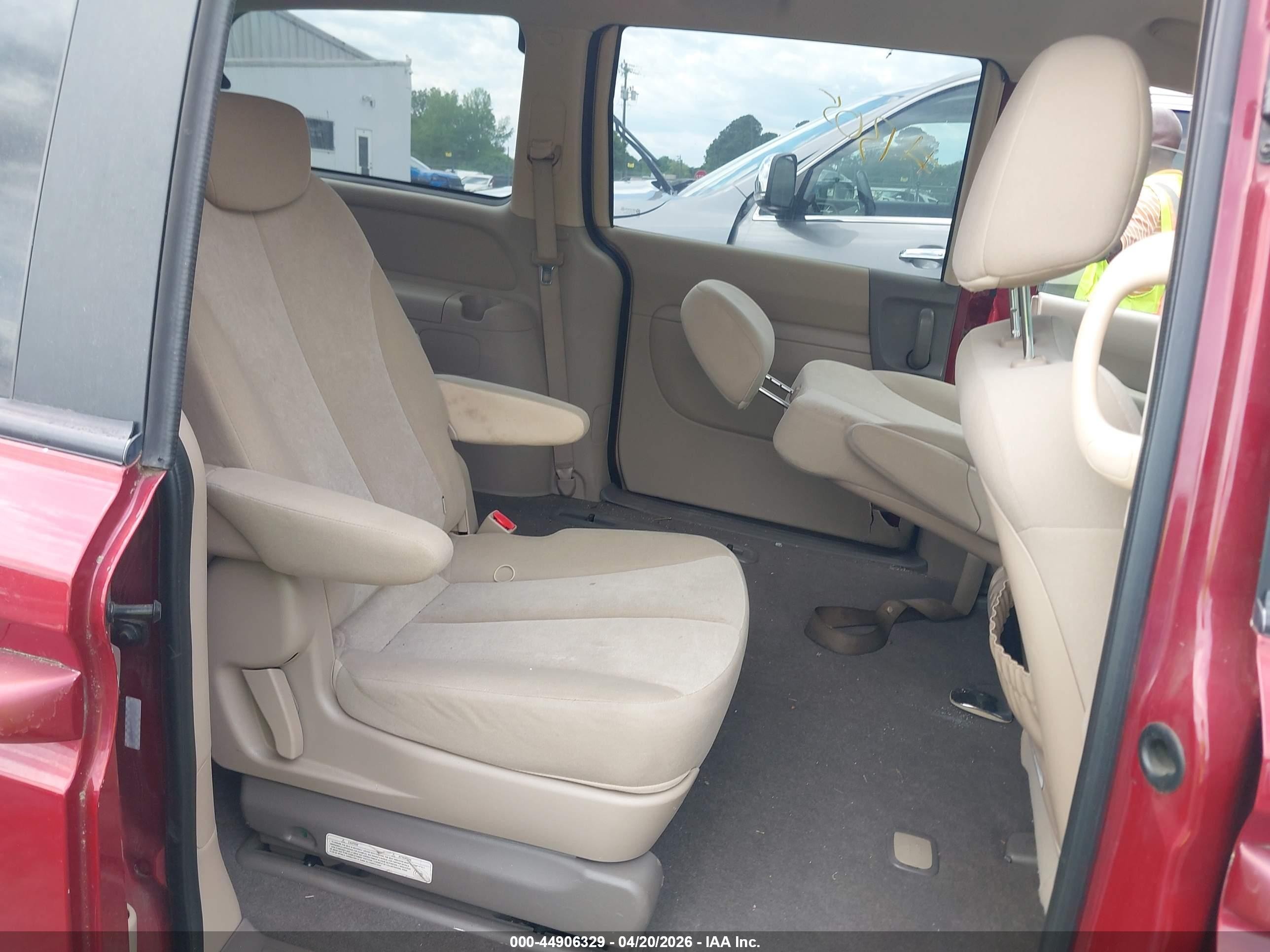 2009 Kia Sedona Lx Red vin: KNDMB233096307109