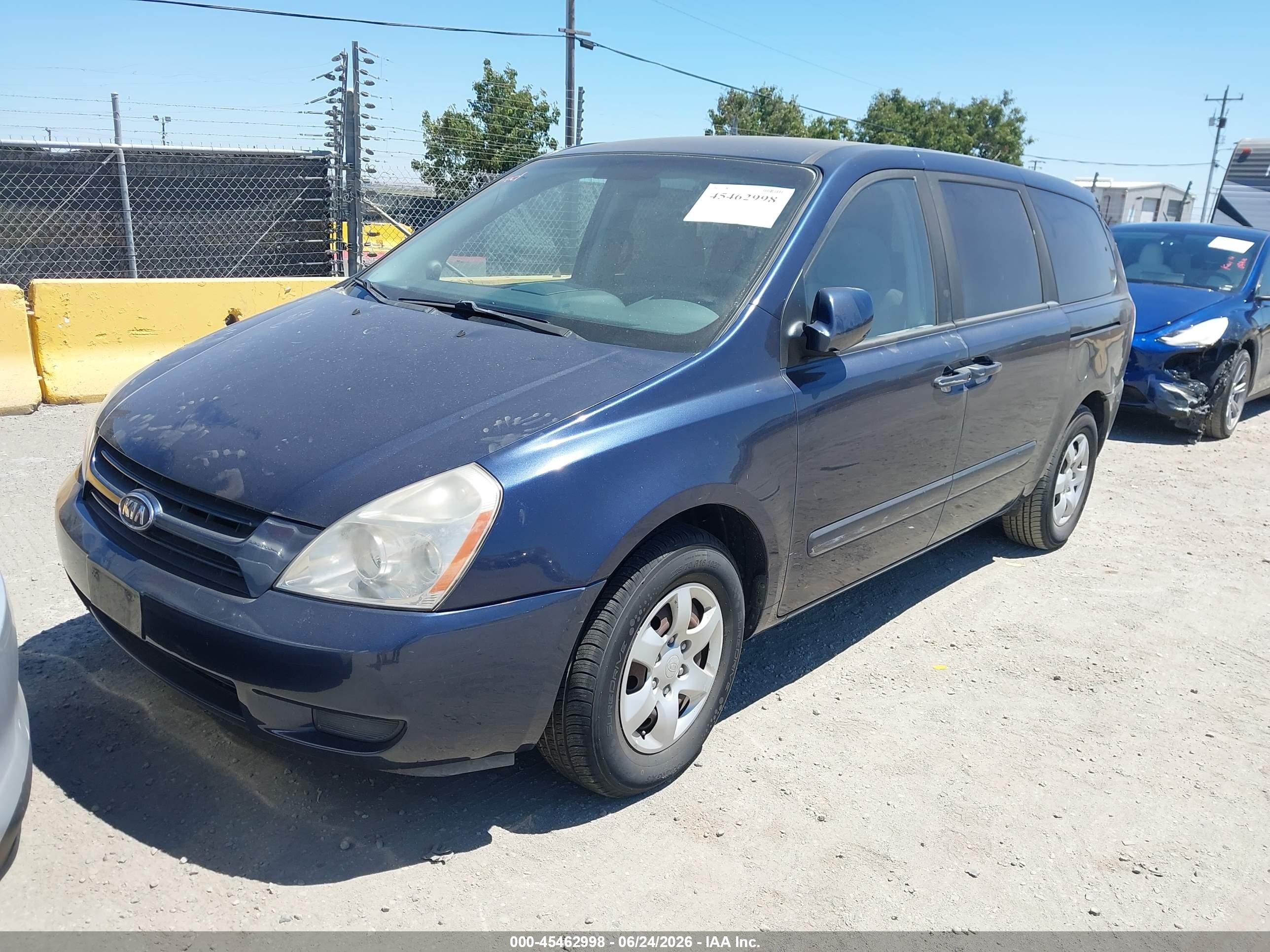 2006 Kia Sedona Ex/lx Dark Blue vin: KNDMB233166021149