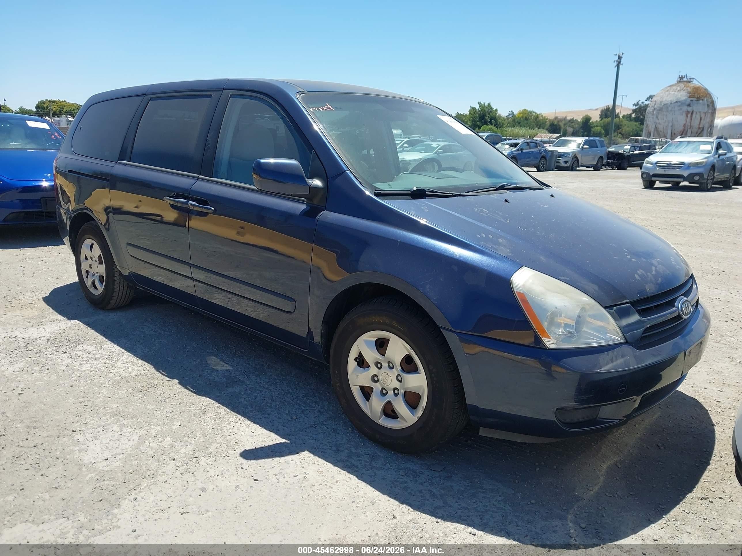 2006 Kia Sedona Ex/lx Dark Blue vin: KNDMB233166021149