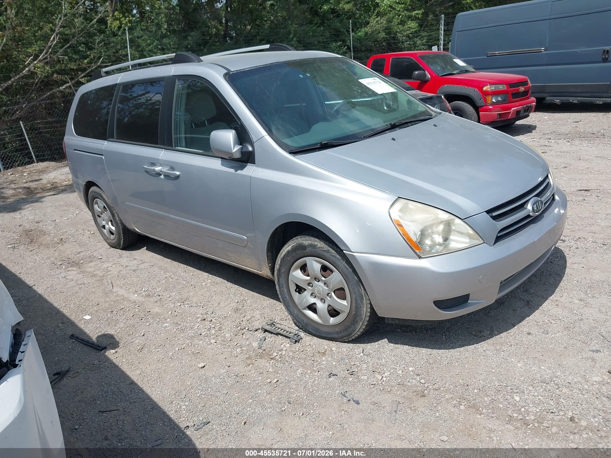 2006 Kia Sedona Ex/lx Silver vin: KNDMB233166059061