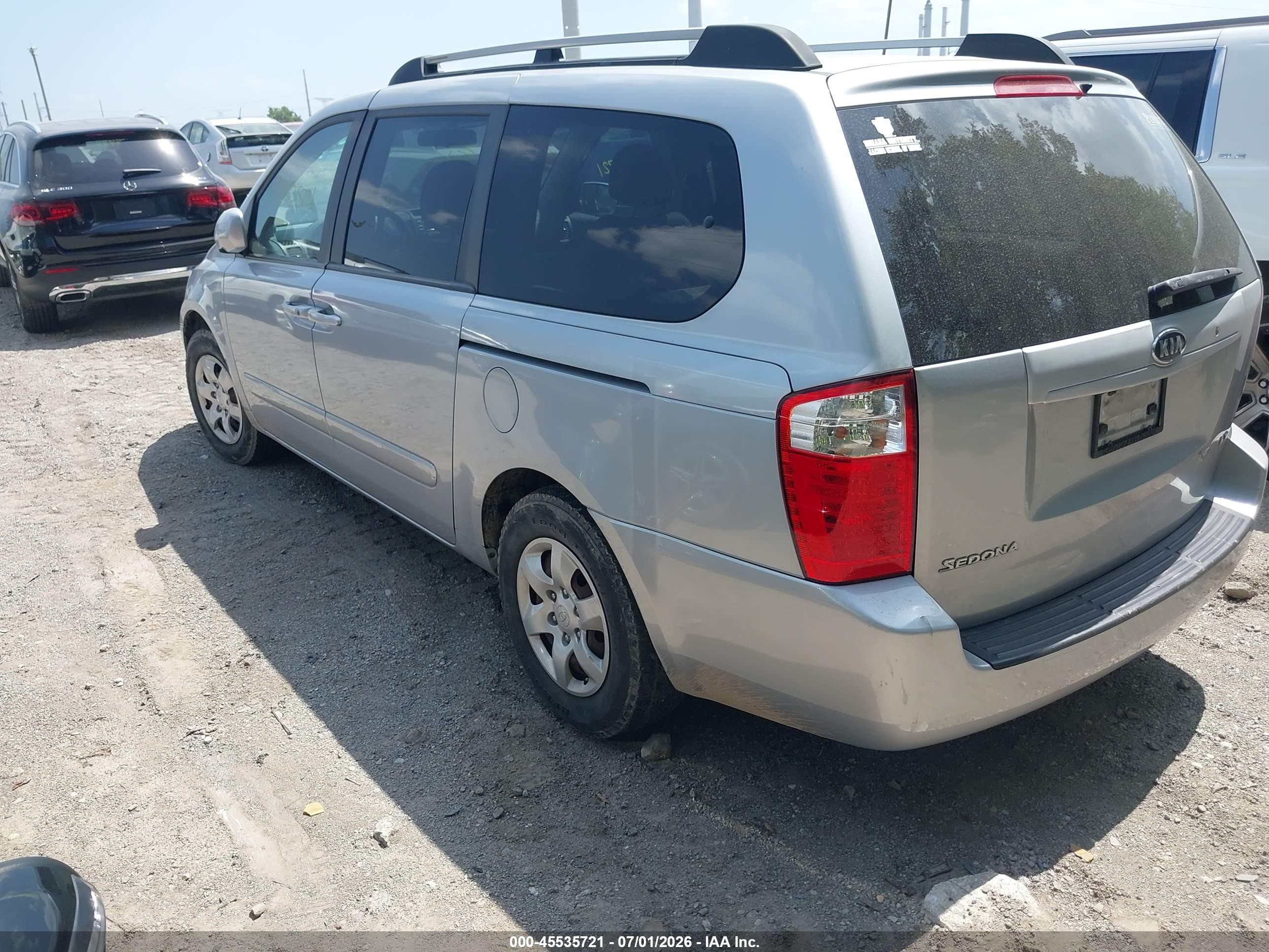 2006 Kia Sedona Ex/lx Silver vin: KNDMB233166059061