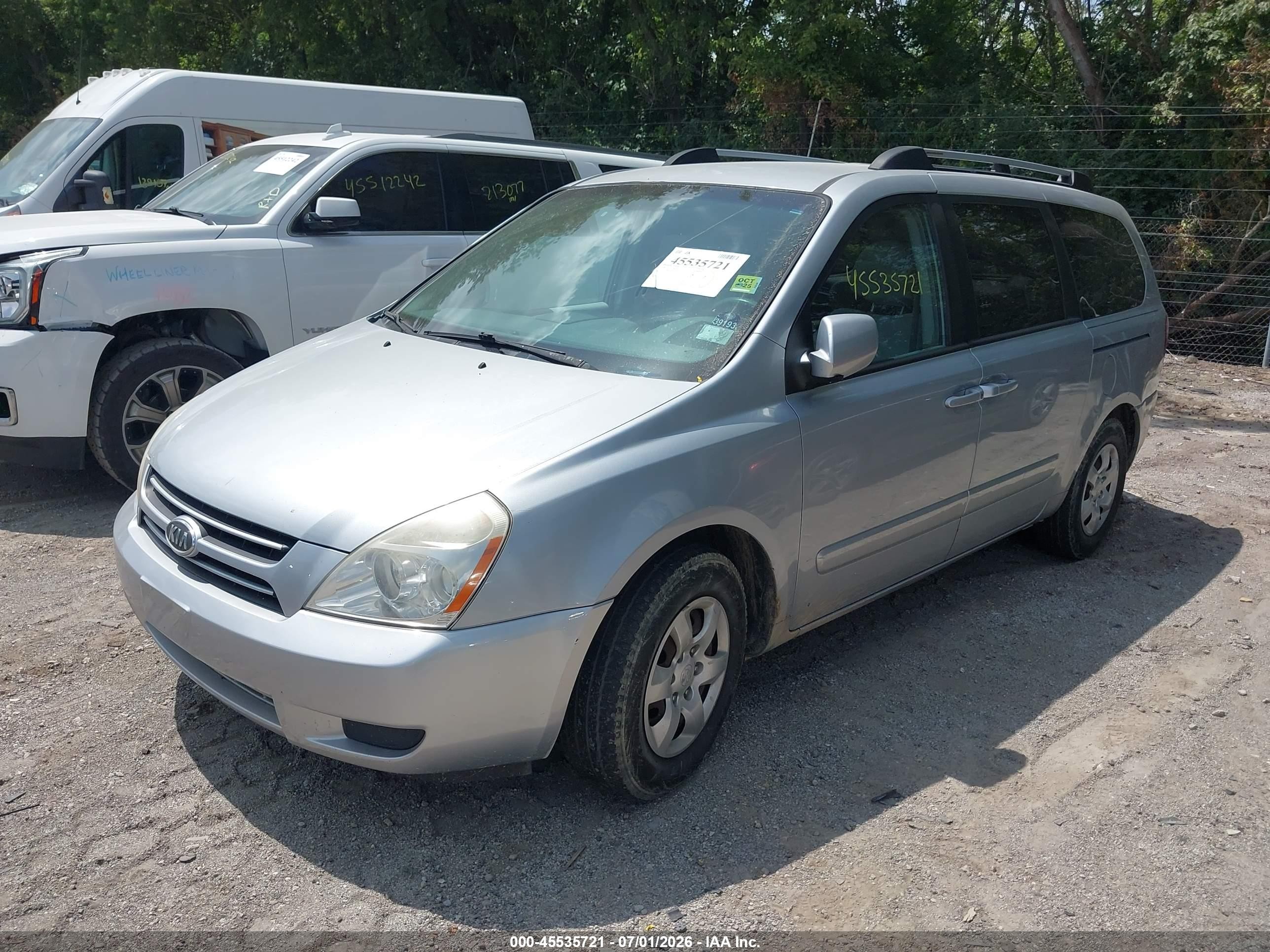 2006 Kia Sedona Ex/lx Silver vin: KNDMB233166059061